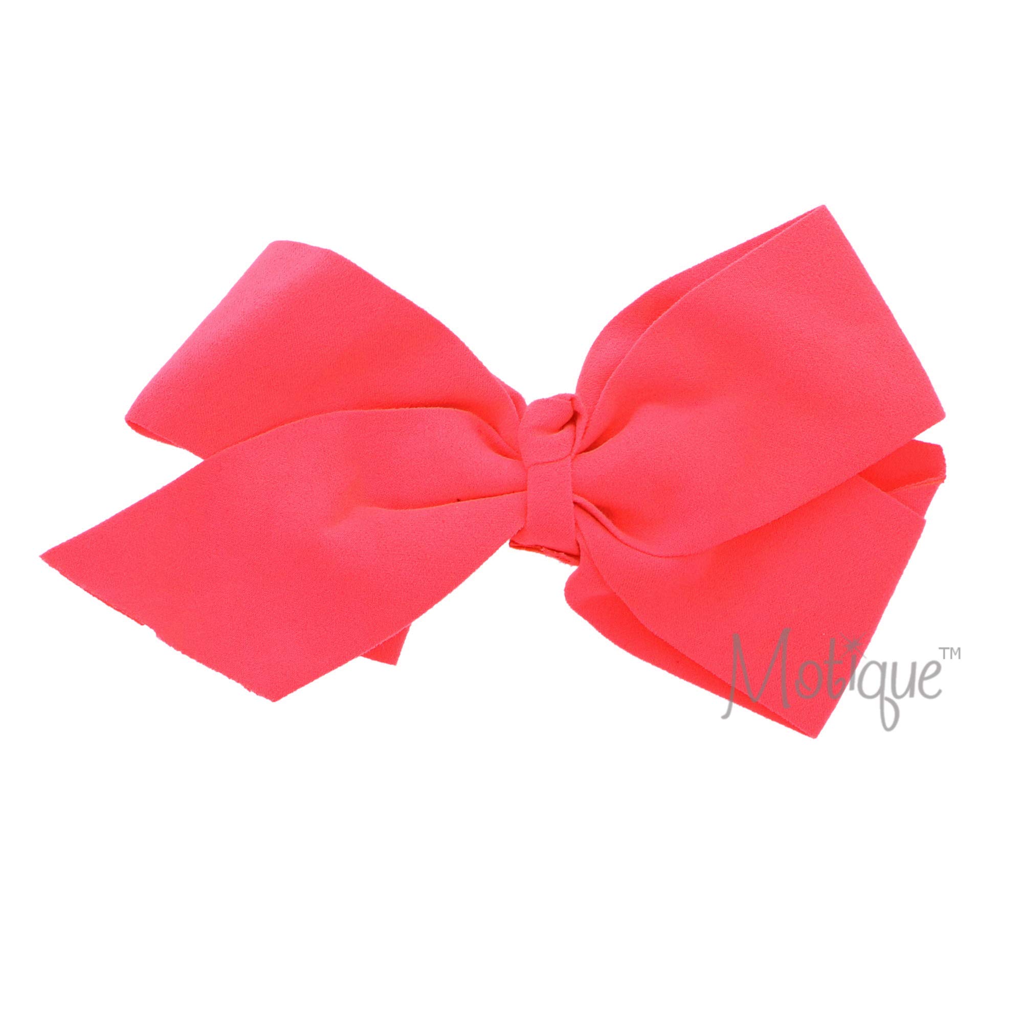 Large Suede Hair Bow for Women and Girls - Coral, Perfect for Weddings, Parties, and Everyday Fashion Accessories