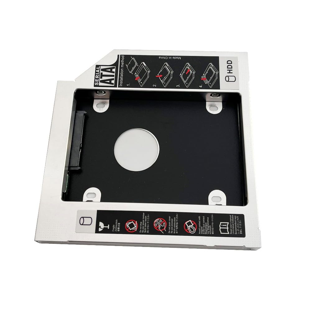DY-tech 2nd SSD HDD Hard Drive Caddy Tray for Lenovo IdeaPad G430 G460 G470 G530 G550 G560 G570 Laptops - Upgrade Storage with Optical Bay Replacement (Perfect for Gaming, Work & Data Backup)