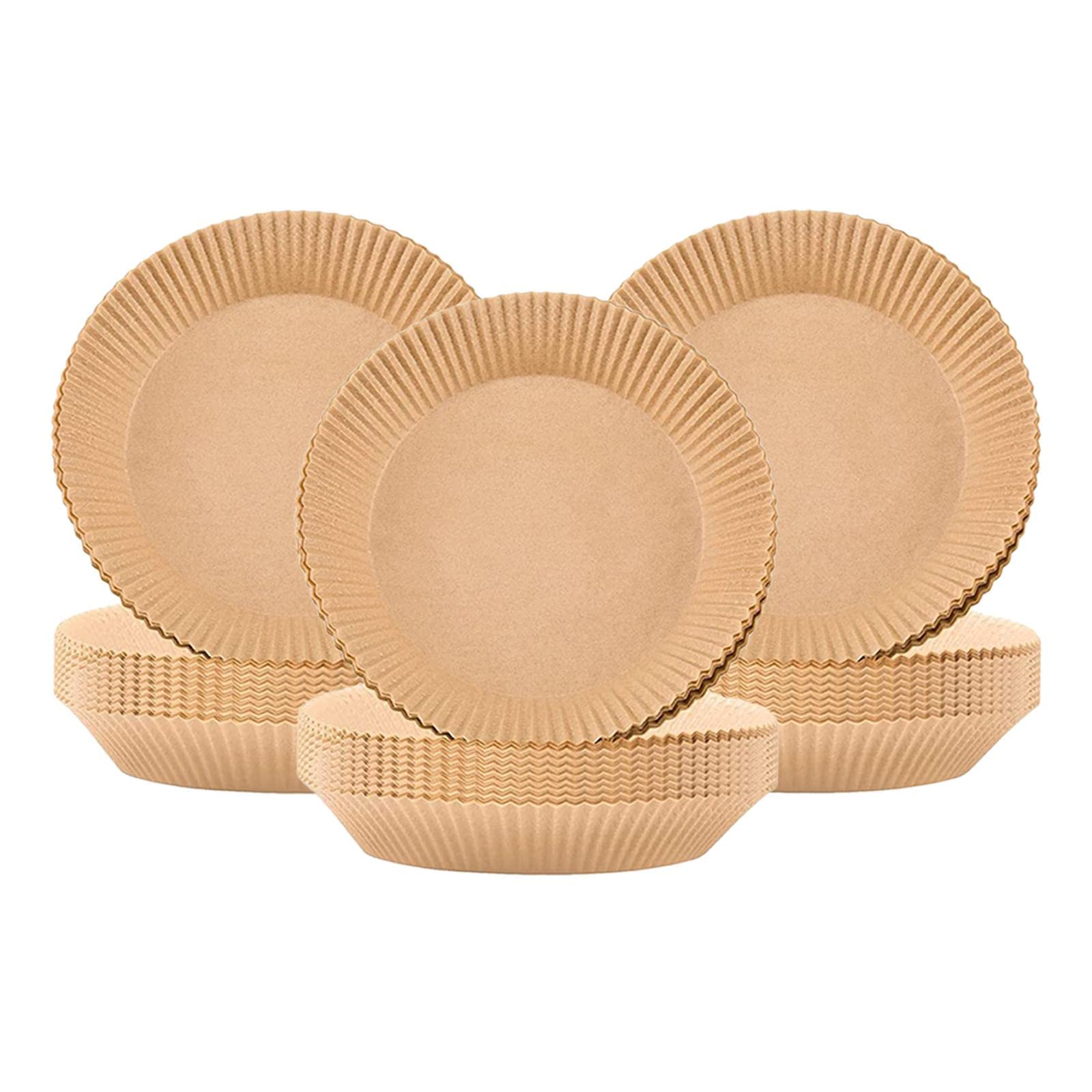 **Disposable Air Fryer Liners - 300 Pack Round Non-Stick Parchment Paper Sheets for Oil-Proof Baking, Roasting & Frying | Natural Unbleached & Eco-Friendly | Perfect for Air Fryers, Ovens & Kitchen Cooking**