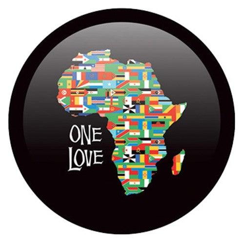 OnTheBallBowling African Flag One Love Bowling Ball - Professional Tournament & Casual Play Bowling Equipment for Adults - Perfect for League Games, Birthday Gifts & Themed Parties