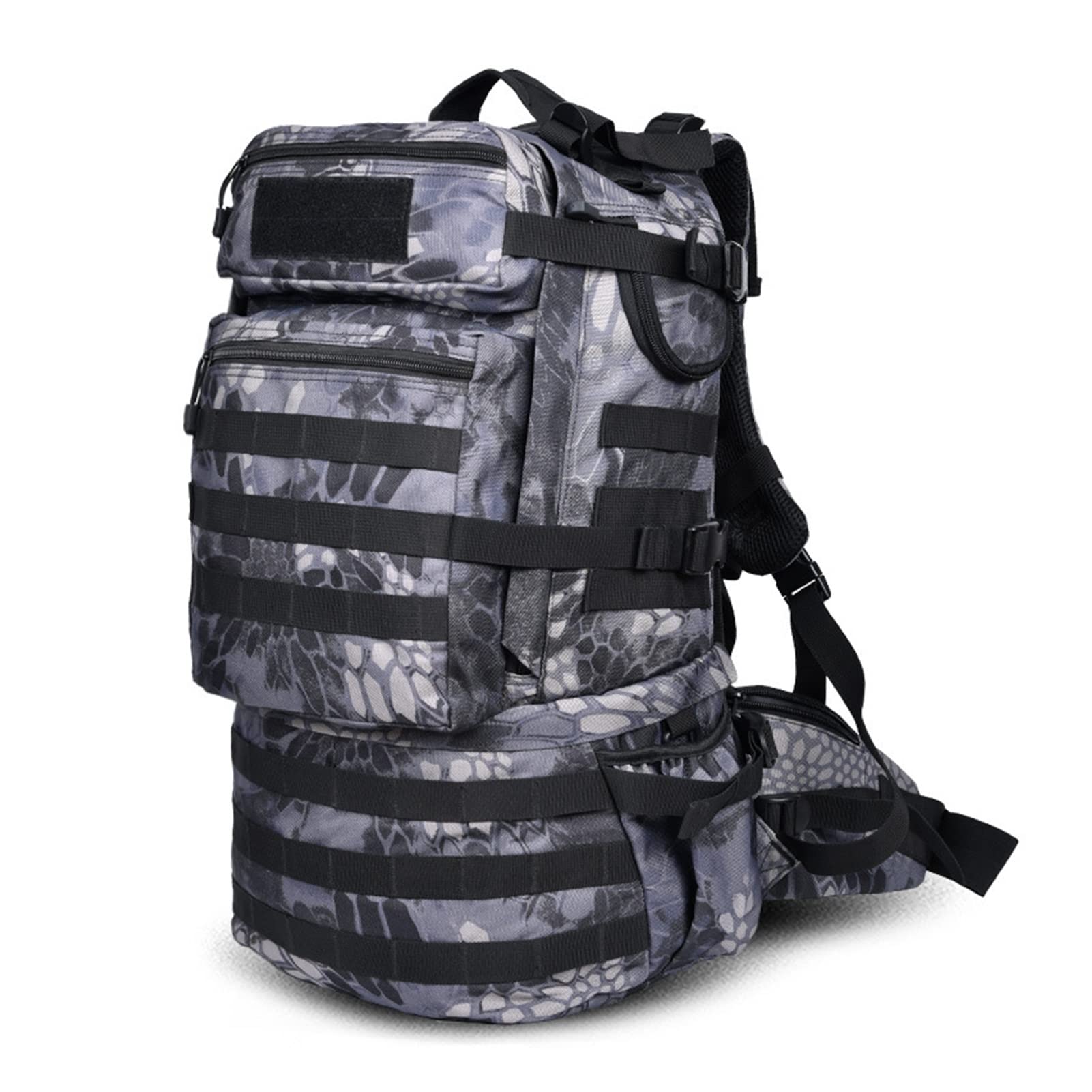 BYDFCOE 45L Waterproof Hiking Backpack for Men & Women - Large Capacity Travel Backpack for Camping, Mountaineering, Outdoor Adventures - Durable & Lightweight (30x18x49cm) - Perfect for Hiking Trips, Travel & Daily Commute
