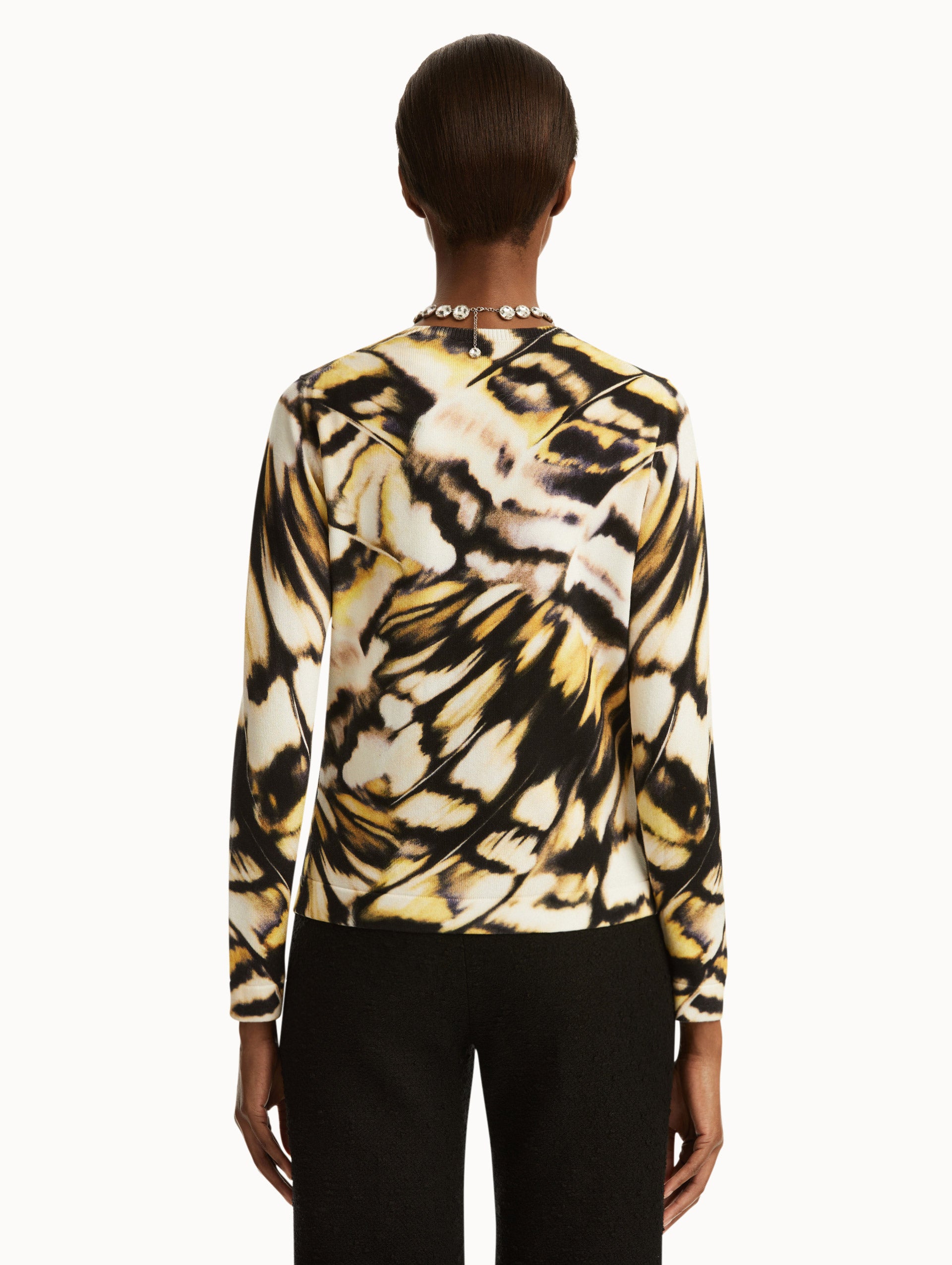 Abstract Butterfly Printed Cardigan for Women - Lightweight Open Front Knit Sweater - Boho Chic Loungewear for Spring & Summer Evenings