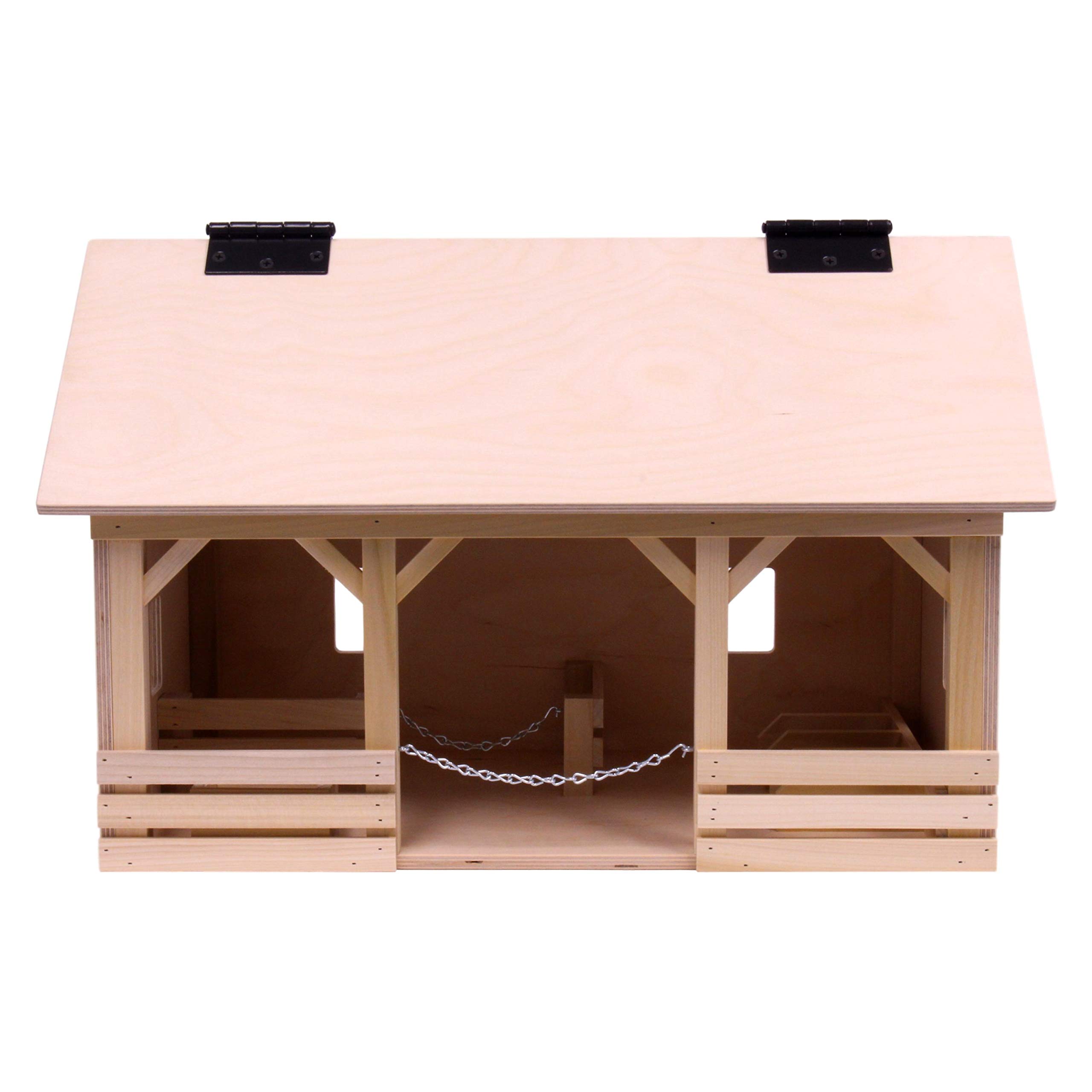 Amish-Made Large Wooden A-Frame Barn Toy with Hay Loft - Handcrafted Kids Playhouse for Farm Animal Figures & Pretend Play - Perfect for Imaginative Play, Farm-Themed Rooms & Educational Toys