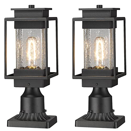 Black| Crack Glass | Post Lights