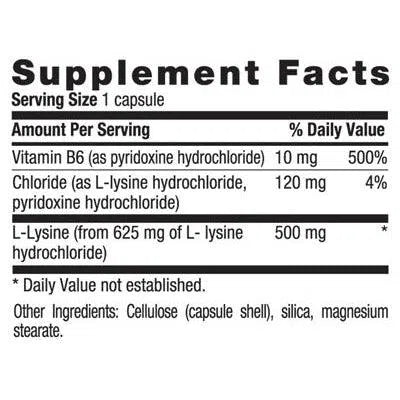 Country Life L-Lysine 500mg Capsules - Supports Immune Health & Collagen Production - Ideal for Cold Sores, Skin Care & Fitness Recovery