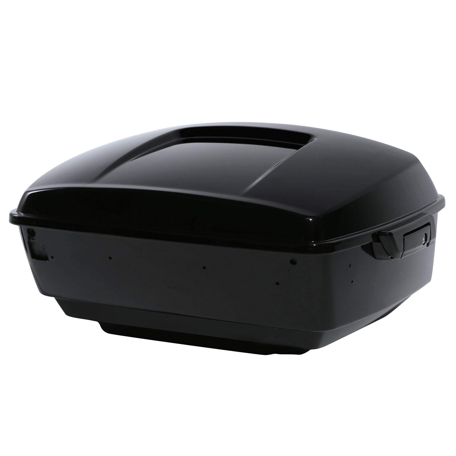 TCMT King Pack Black Luggage Rack with Trunk Backrest & Taillight for Harley Touring Models 2014-2023 - Enhance Your Ride with Rear Speakers for Road King, Road Glide, Street Glide & Electra Glide - Perfect for Long-Distance Touring and Custom Upgrades