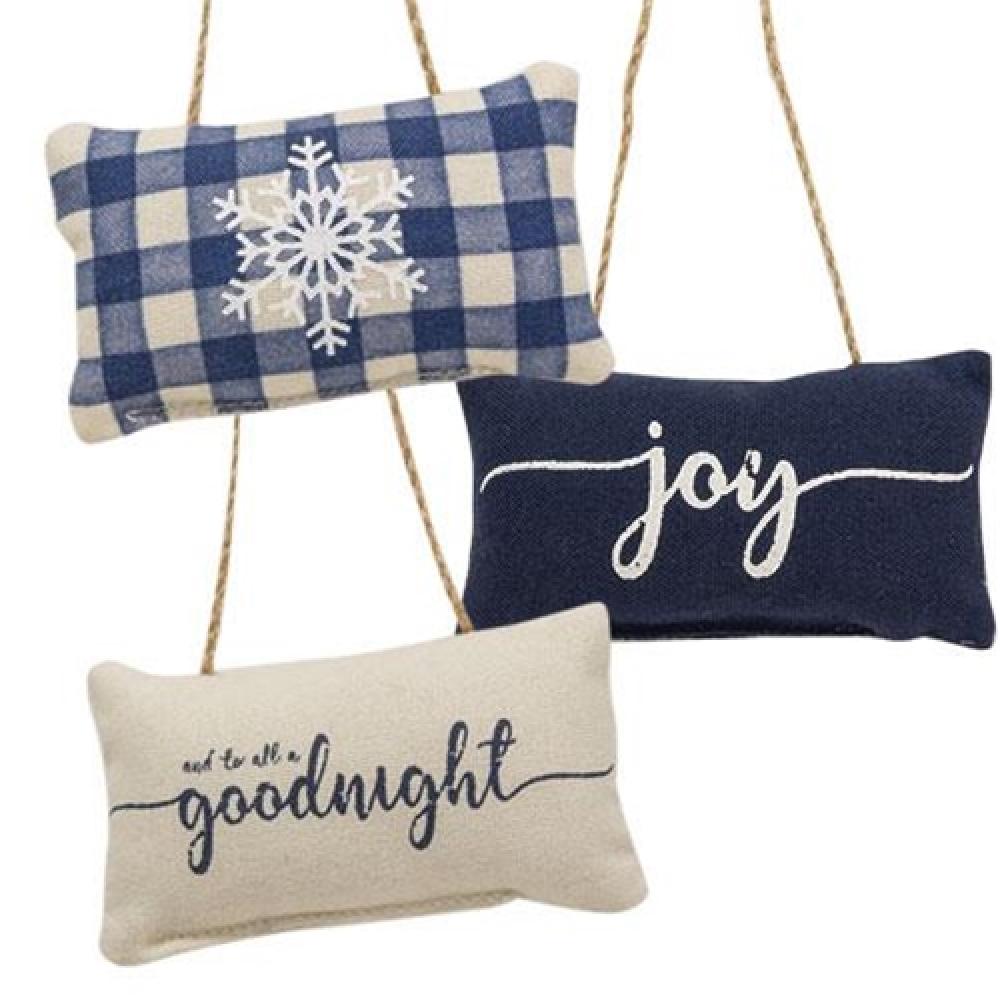 3-Pack Blue Winter Snowflake Pillow Covers - Cozy Holiday Home Decor for Christmas, Living Room, Bedroom - Perfect for Festive Seasonal Styling