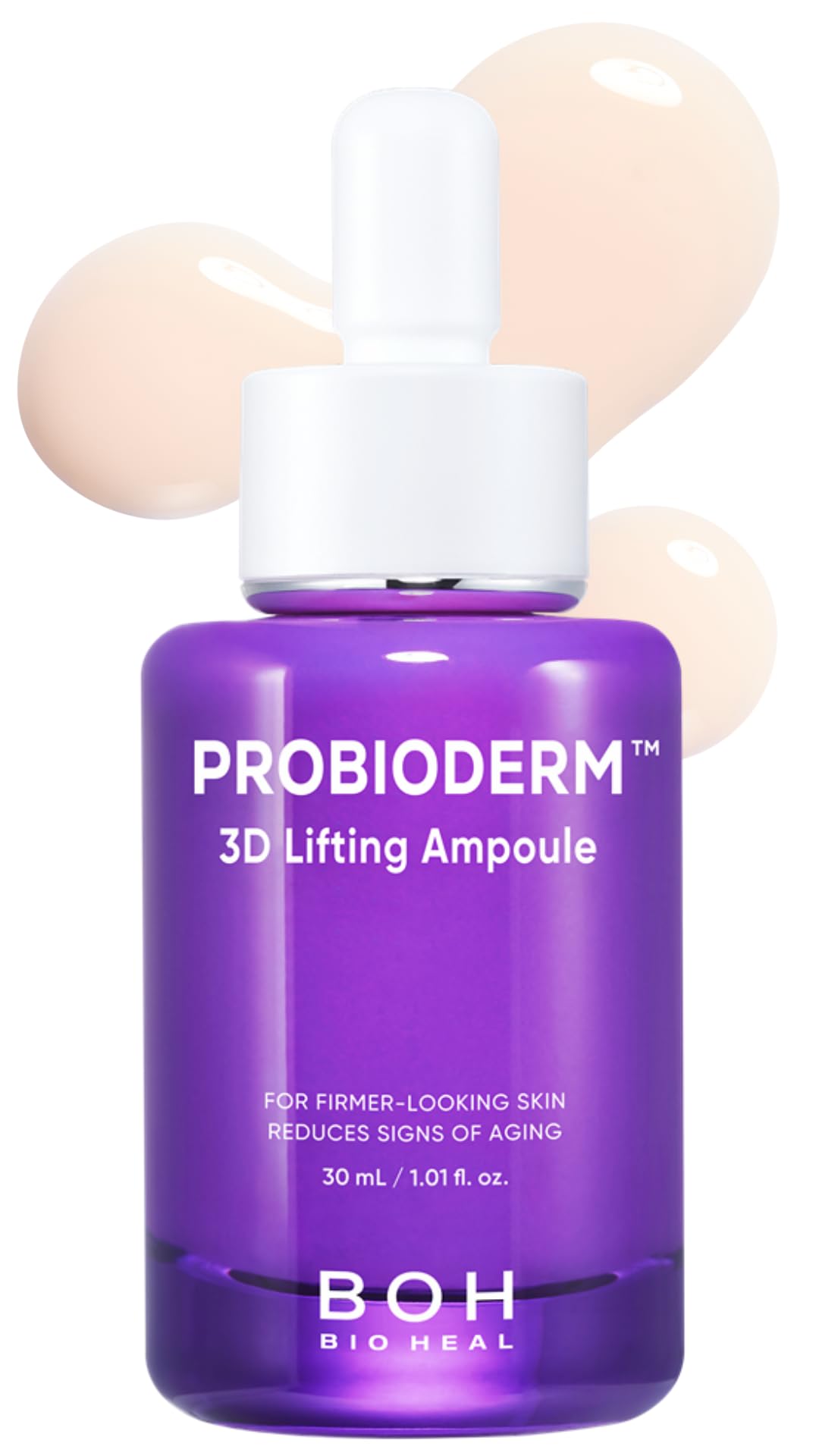 Probioderm™ 3D Lifting Ampoule 1.01 fl oz (30 ml) - Anti-Aging Face Serum with Probiotics & Peptides for Firm, Sculpted Skin | Daily Skincare Treatment for Wrinkles & Elasticity | Perfect for Night Routine & Mature Skin Care