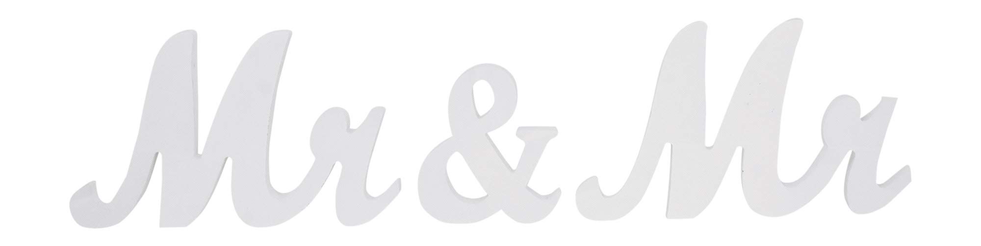 White Wood Gay Men Wedding Sign - Handcrafted Mandala Design for LGBT Wedding Decor, Engagement Party & Same-Sex Ceremonies | Perfect for Gay Couples' Wedding Reception, Vow Renewal & Pride Events