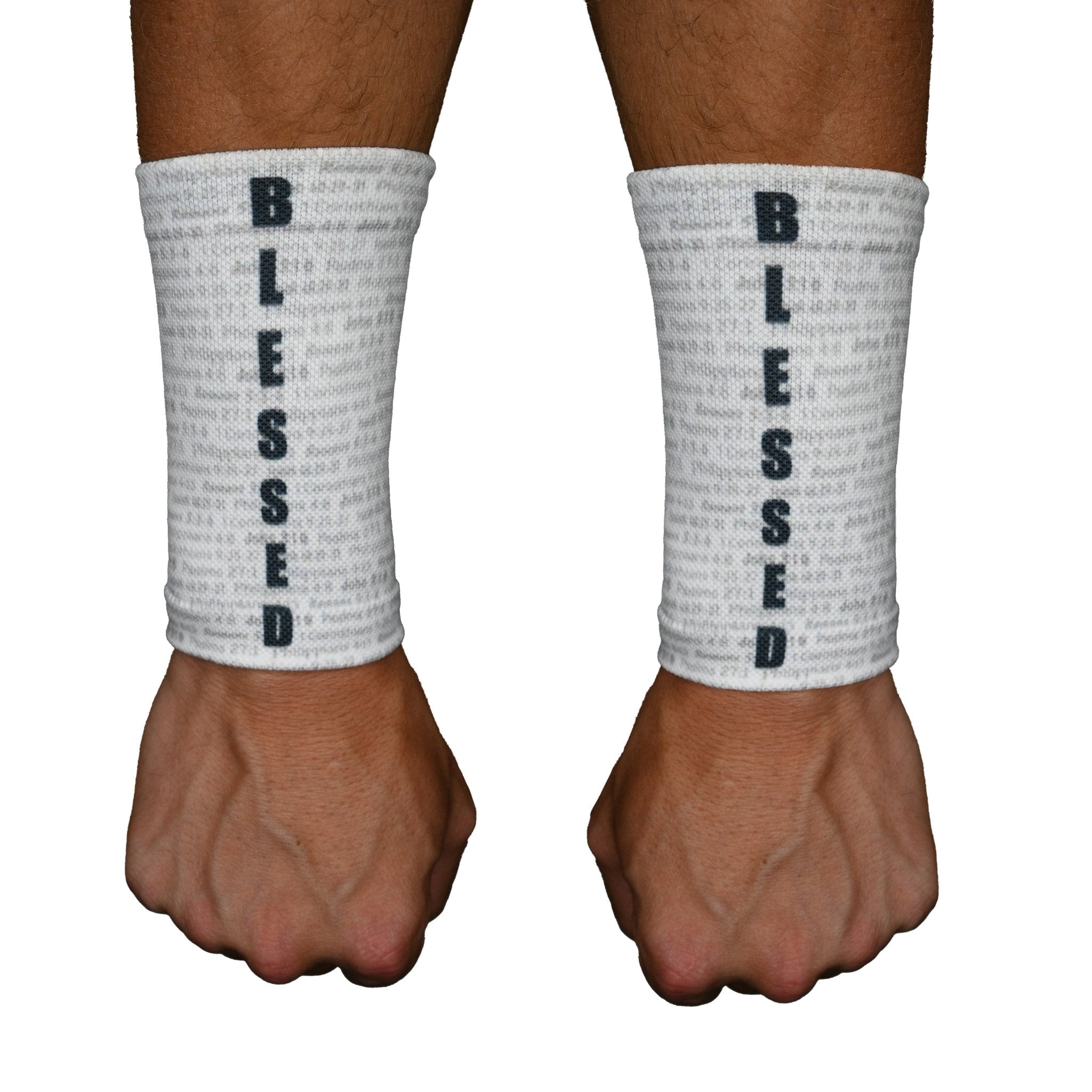 BLESSED White Wrist Support Sleeves - Comfortable Compression Brace for Carpal Tunnel, Arthritis & Tendonitis Relief - Perfect for Typing, Gaming & Sports