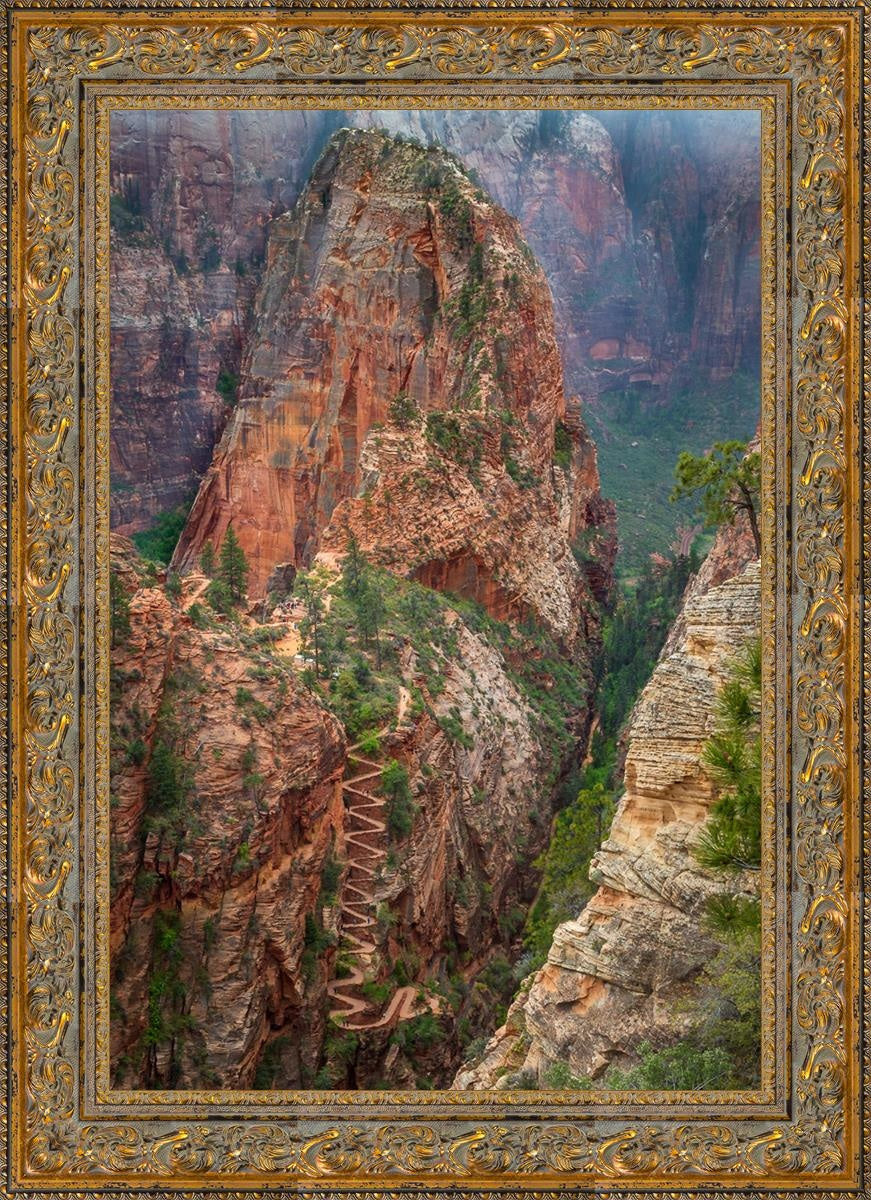 Angels Landing by Julie Kerr - Stunning Landscape Art Print for Home & Office Decor | Perfect for Living Rooms, Bedrooms, and Gifts