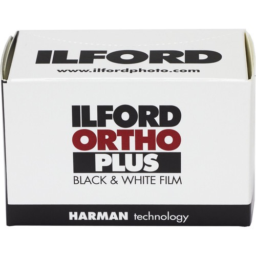 Ilford Ortho Plus Black & White Negative Film - 35mm Roll Film, 36 Exposures | High Contrast B&W Photography for Portraits, Landscapes & Artistic Shots