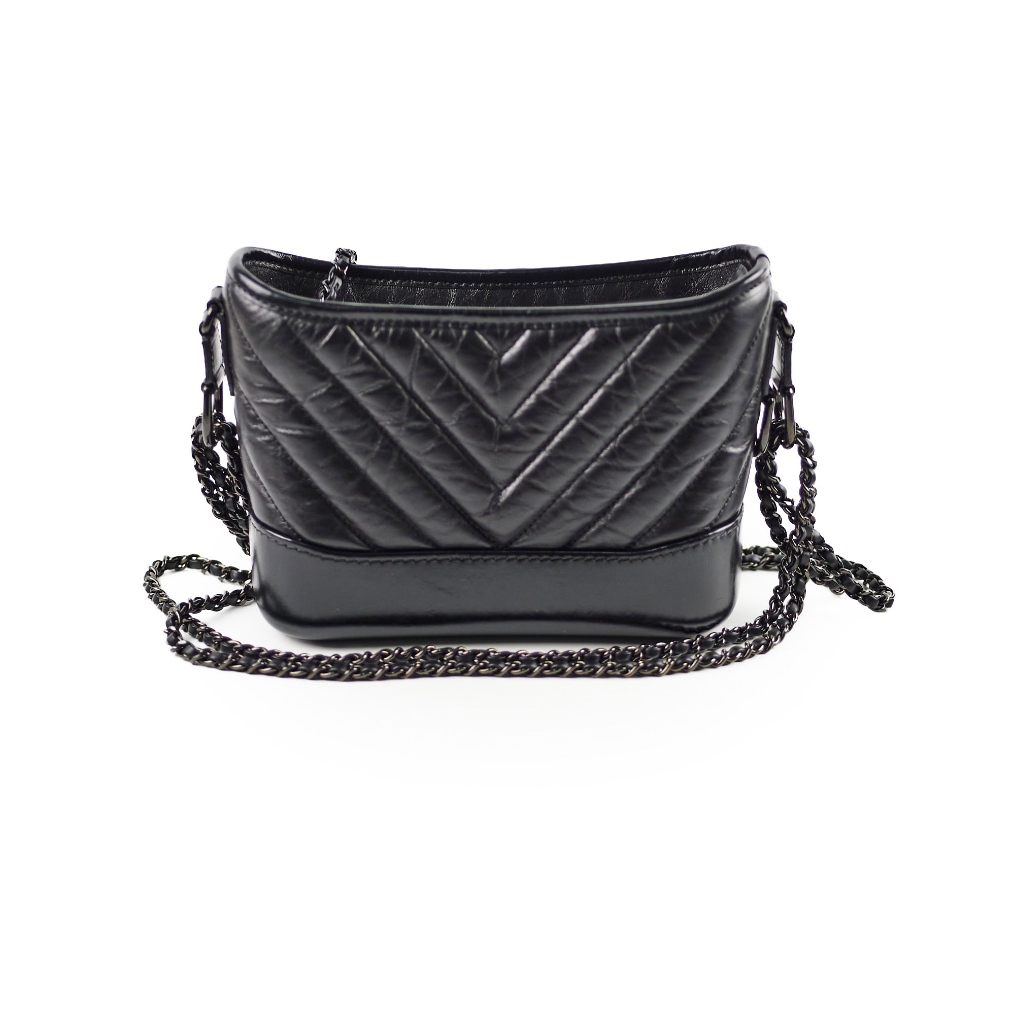 Chanel Small Gabriel Black Leather Shoulder Bag 28cm - Luxury Designer Handbag for Women, Perfect for Work, Evening & Special Occasions