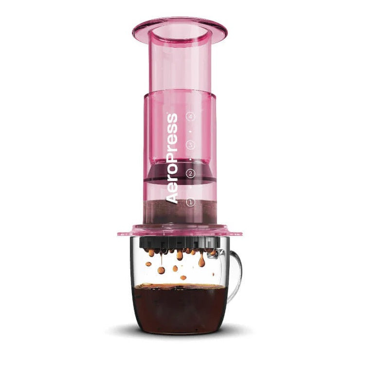 AeroPress Clear Colors Coffee and Espresso Maker - Portable Travel Coffee Press for Home, Office & Camping | Makes Rich Espresso & Smooth Coffee