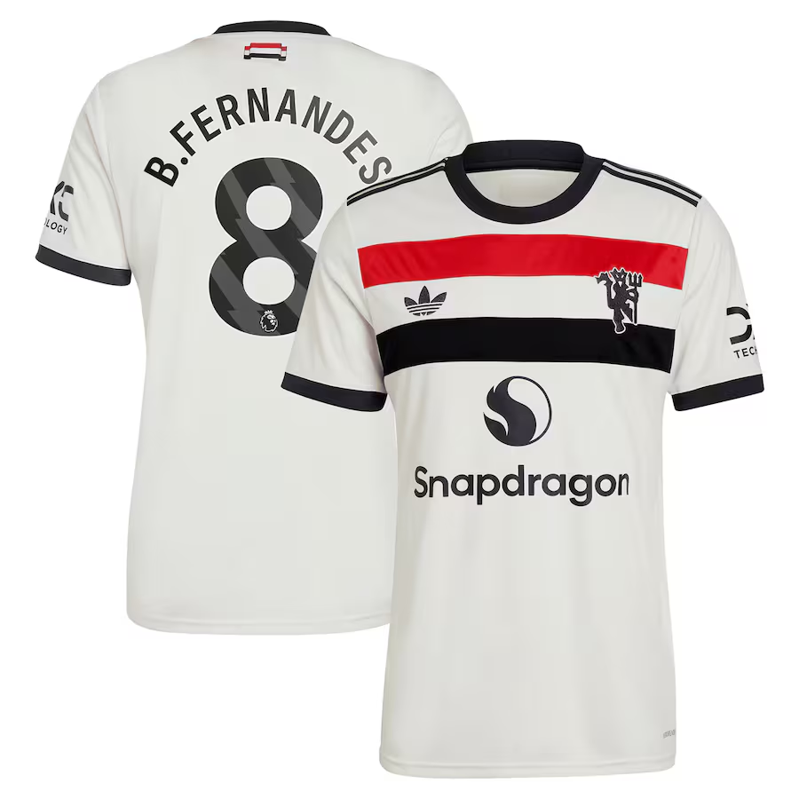 Bruno Fernandes Manchester United Third Jersey 2024/25 - Authentic Soccer Uniform for Fans & Players - Perfect for Matchdays, Training & Collecting