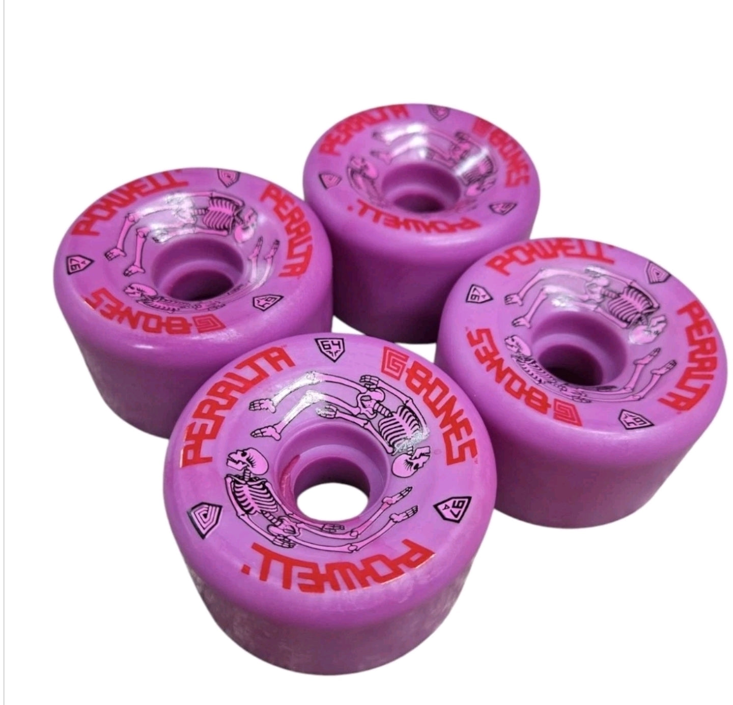 Powell Peralta Reissue G Bones Skateboard Wheels - Dyed Purple - High Performance for Street & Park Skating