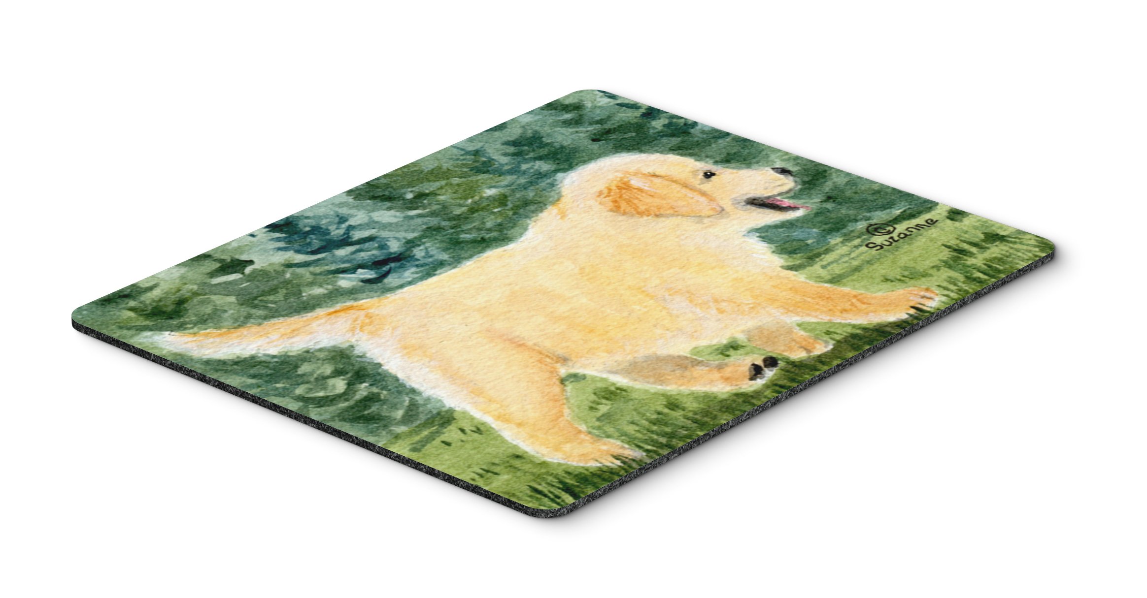 Golden Retriever Mouse Pad & Hot Pad - Washable Large Mouse Mat for Computer, Laptop, Office & Gaming | Home Decor & Kitchen Trivet | Caroline's Treasures SS8859MP