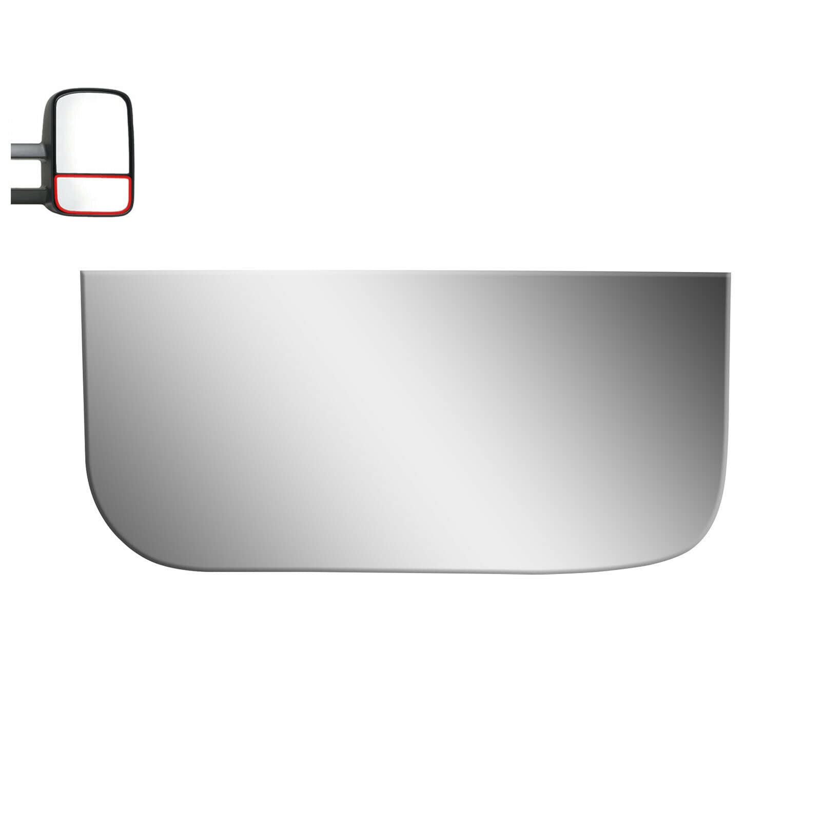 BOOLEE Passenger Side Mirror Glass Replacement for Chevrolet Avalanche, Silverado, Suburban, Tahoe & GMC Sierra, Yukon - Towing Mirror Bottom Lens - Perfect for Off-Roading, Towing & Daily Driving