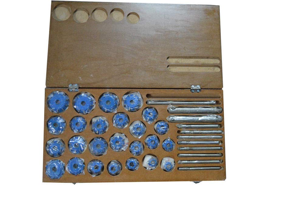Valve Seat Cutter Set - 37pc Carbide Tipped for Chrysler & GMC Big Block Heads - Professional Engine Repair Tool Kit for Automotive Mechanics & DIY Enthusiasts