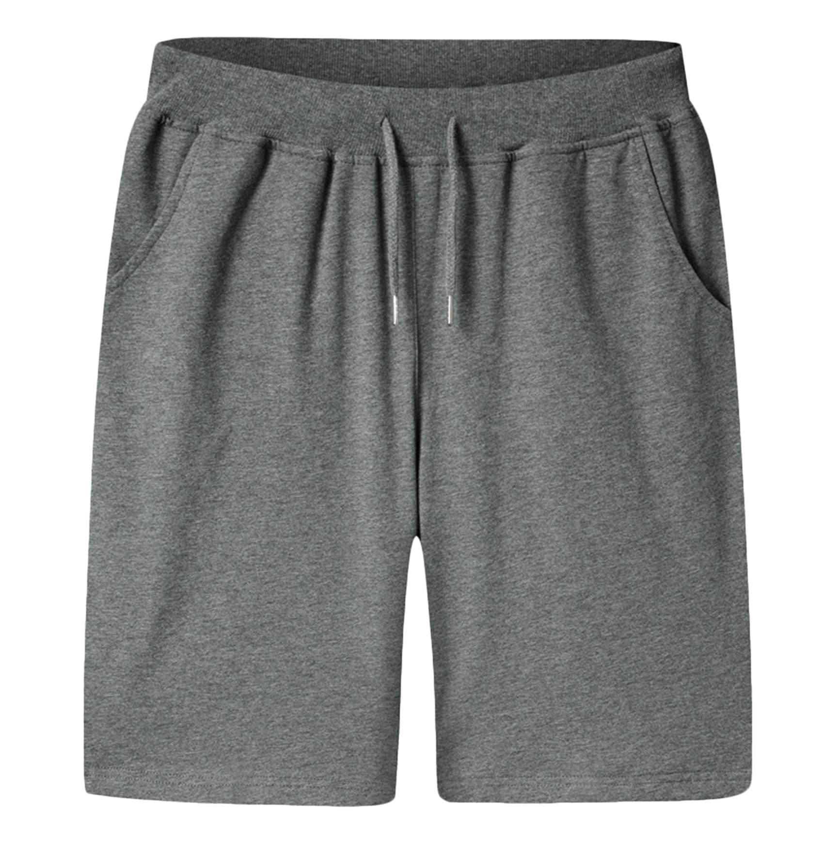 **Men's Cotton Gym Shorts with Elastic Waist - Breathable Workout Shorts for Training, Running & Exercise | Perfect for Sports, Jogging & Casual Wear**