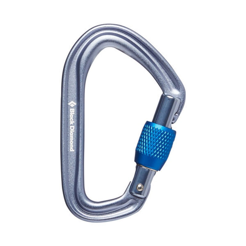 Black Diamond Hotforge Screwgate Carabiner - Lightweight Locking Climbing Carabiner for Rock Climbing, Hiking & Outdoor Adventures