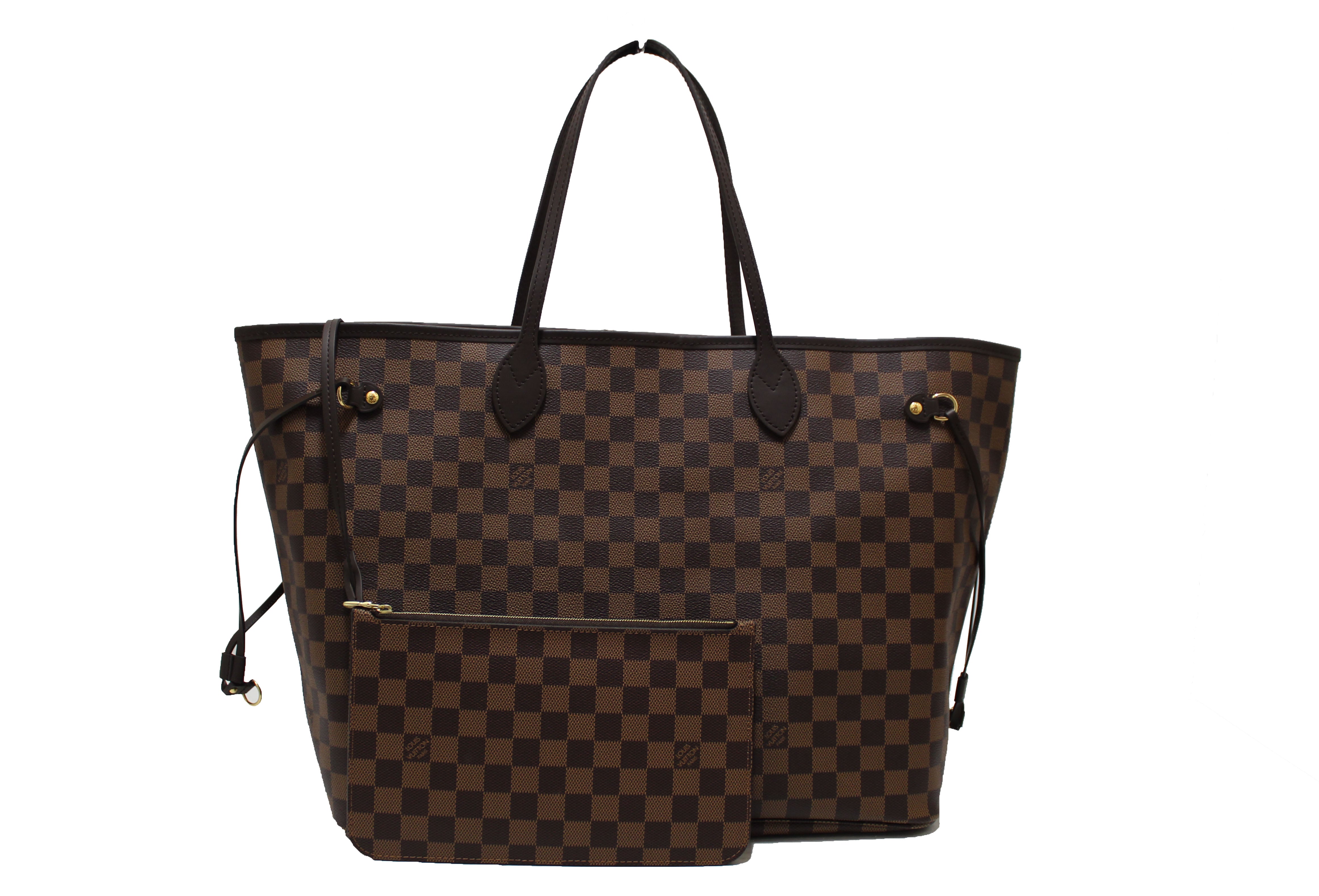 Authentic Louis Vuitton Damier Ebene Neverfull GM Tote Shoulder Bag - Luxury Designer Handbag for Women, Spacious Work & Travel Bag, Perfect for Office, Shopping & Daily Use