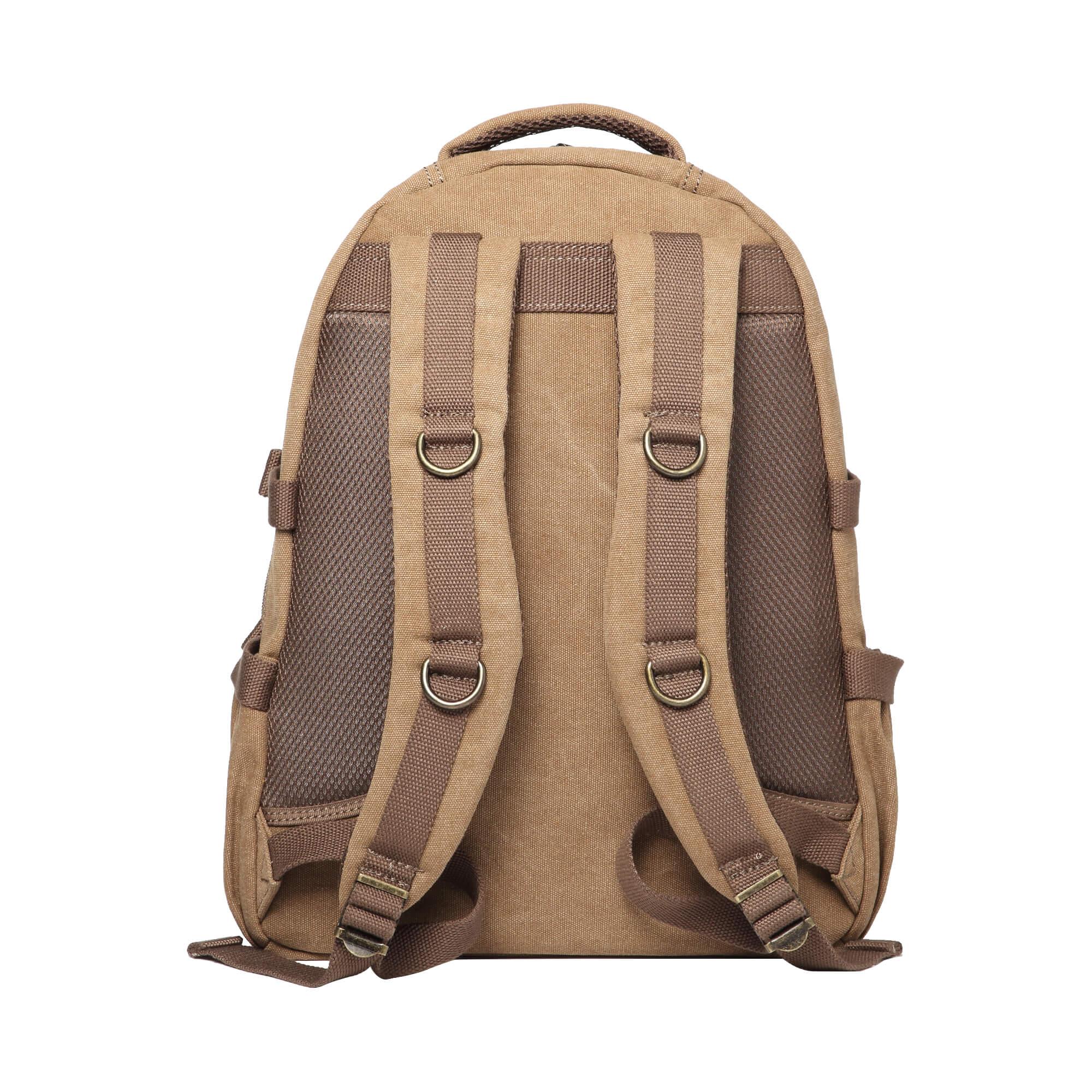 TRP0257 Troop London Classic Canvas Laptop Backpack - Large 15.6 Inch Waterproof Travel Backpack for Men & Women - Perfect for Work, School, College & Business Trips