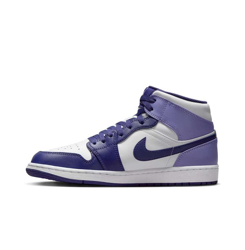 Air Jordan 1 Mid 'Sky J Purple' Basketball Shoes for Men - Stylish Purple & White Sneakers for Casual Wear, Street Fashion & Sports Performance