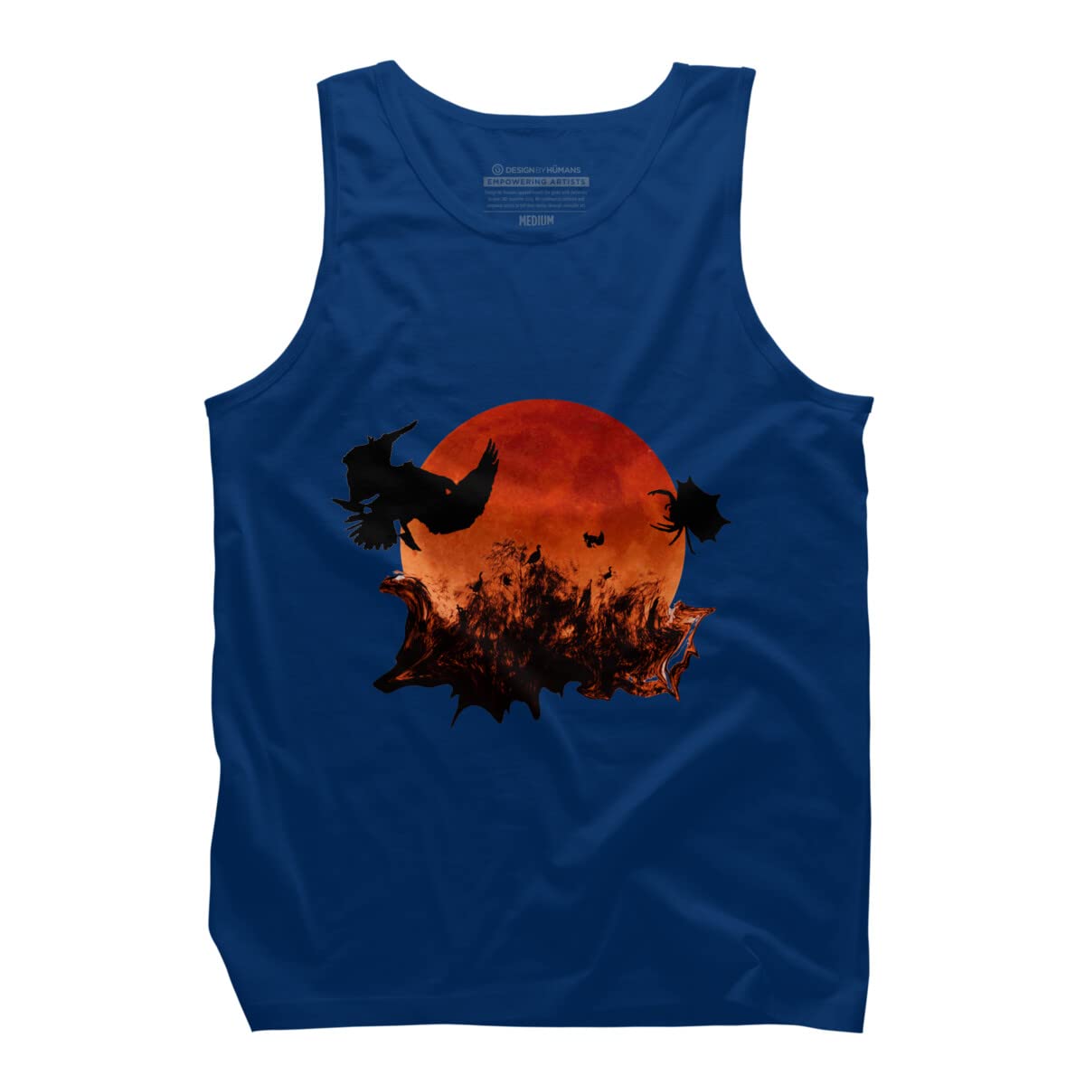 Spooky Halloween Blood Moon Tank Top for Men - Perfect for Costume Parties