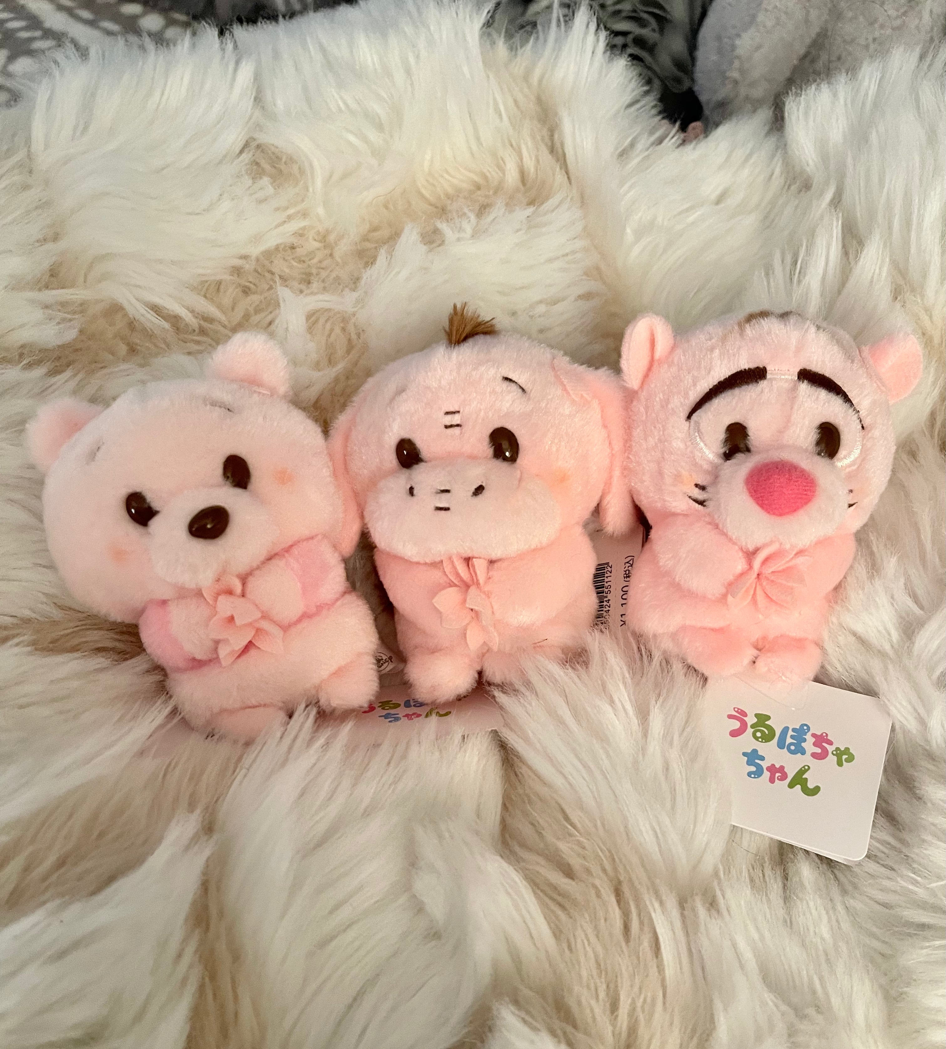 Disney Store Japan Urapochan Sakura Winnie the Pooh Plush Stuffed Animal - Cute Kawaii Collectible Toy for Kids, Gift for Anime Fans, Perfect for Bedroom Decor & Disney Collections