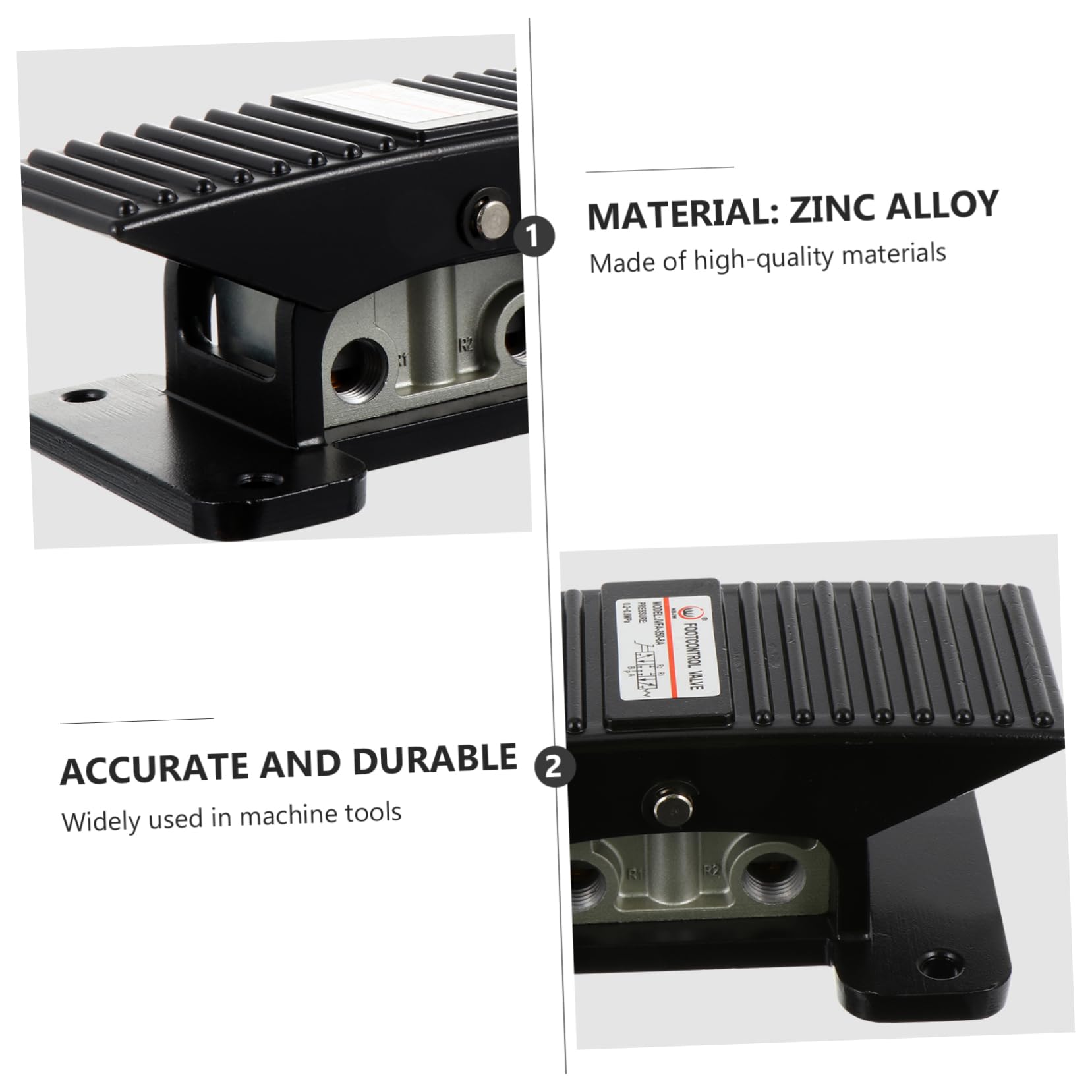 DOITOOL 3-Piece Professional Pneumatic Foot Pedal Valve Kit for Air Compressors - Heavy Duty Snap-Action Rocker Switch, Easy Installation - Perfect for Industrial, Automotive, and Workshop Air Tool Applications