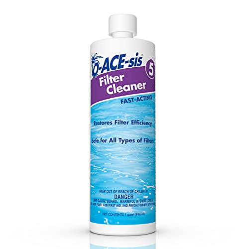 O-ACE-sis Filter Cleaner 1 Quart (Case of 12) - High Performance Air Filter Cleaner for HVAC, Furnace & Automotive Filters - Ideal for Home, Garage & Workshop Maintenance