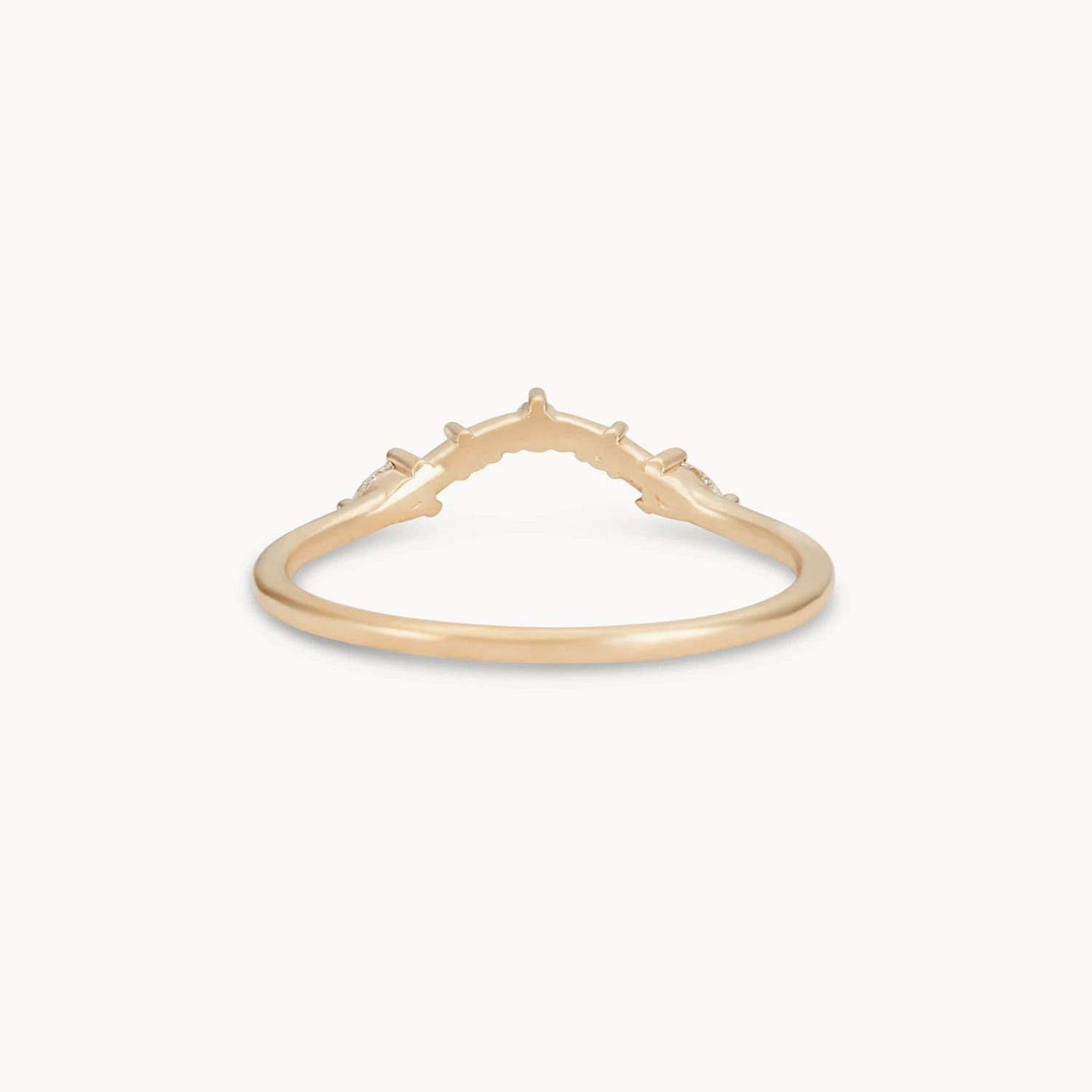 14K Yellow Gold Diamond Love Band Ring - Elegant White Diamonds for Women, Perfect for Anniversaries, Weddings & Special Occasions