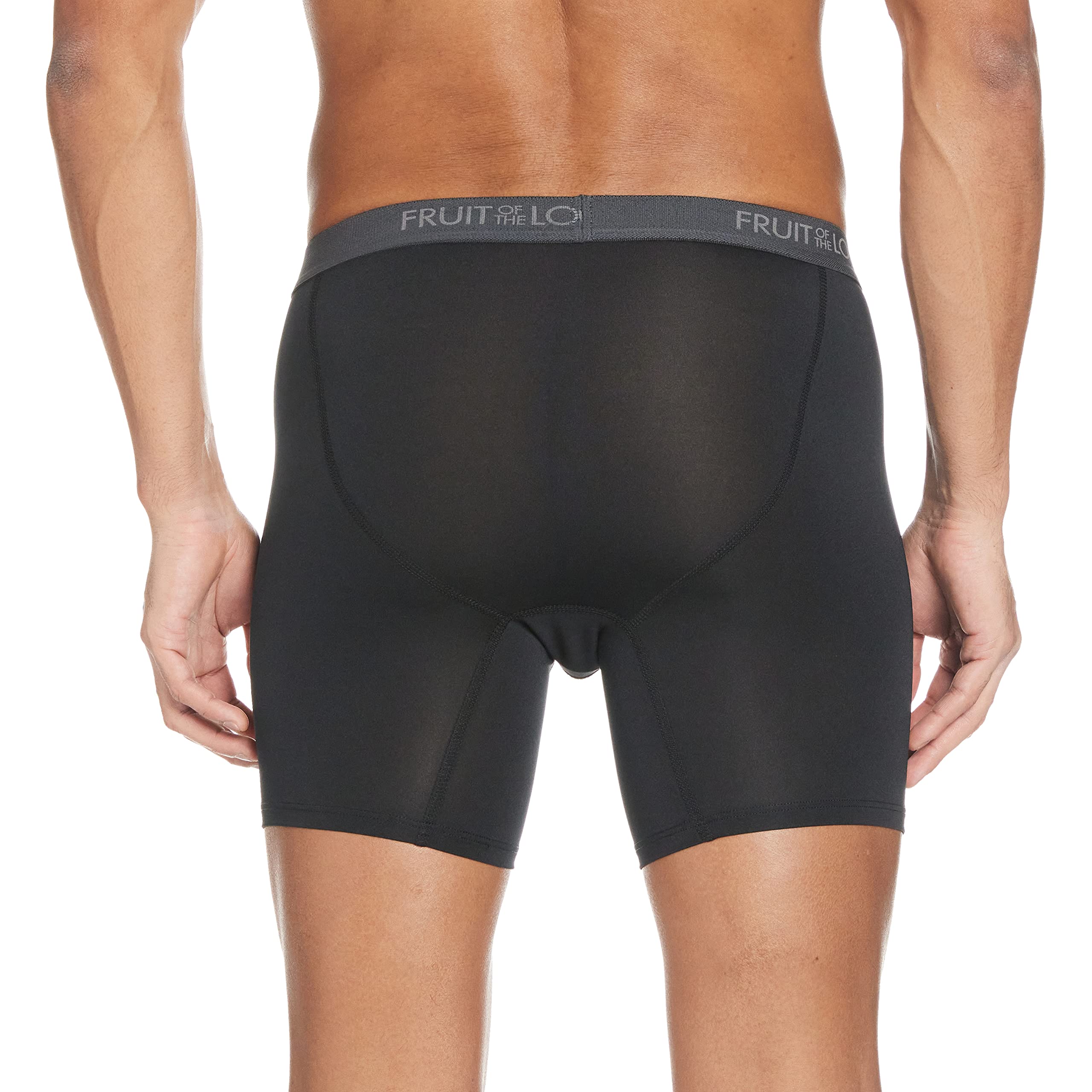 Fruit of the Loom Men's Microfiber Boxer Briefs - 3-Pack, XXL Size - Ultra Soft Breathable Underwear for All-Day Comfort - Perfect for Workout, Travel & Everyday Wear