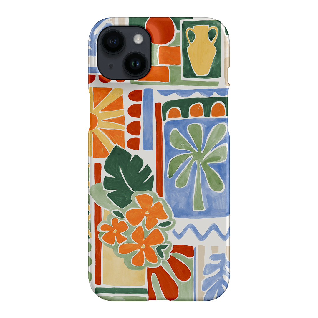 Tropicana Tile Pattern Phone Case for iPhone & Samsung - Trendy Geometric Design, Durable Protection for Everyday Use - Perfect for Work, Travel & Casual Outings