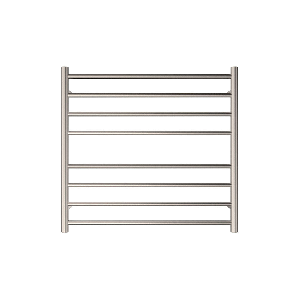 Fienza 8277570BN Isabella Heated Towel Rail - 29.5 x 27.5 Inch Brushed Nickel Bathroom Towel Warmer | Perfect for Spa, Luxury Bathroom & Home Decor