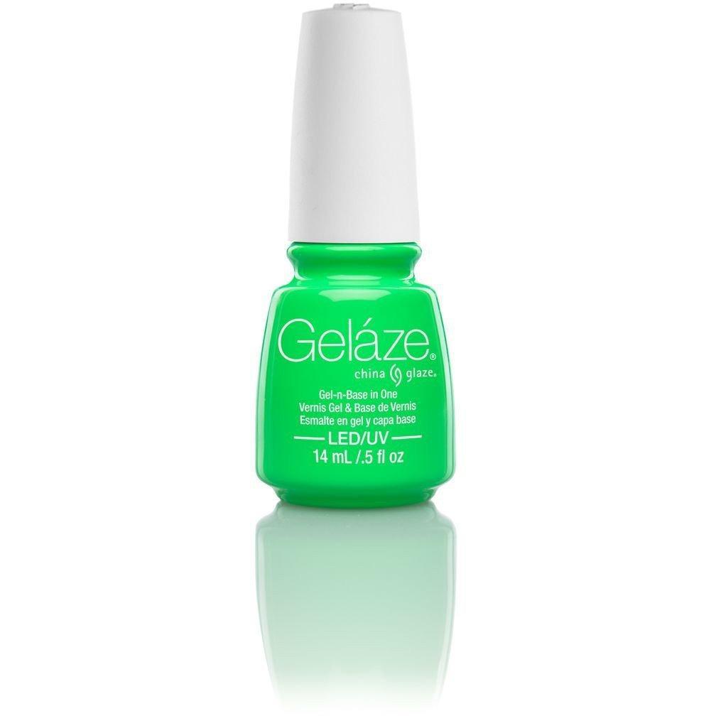 China Glaze Gelaze Nail Polish - In The Lime Light #81815, 0.5 oz - Long Lasting Gel-Like Shine for Manicures & Pedicures, Perfect for Salon & Home Nail Care