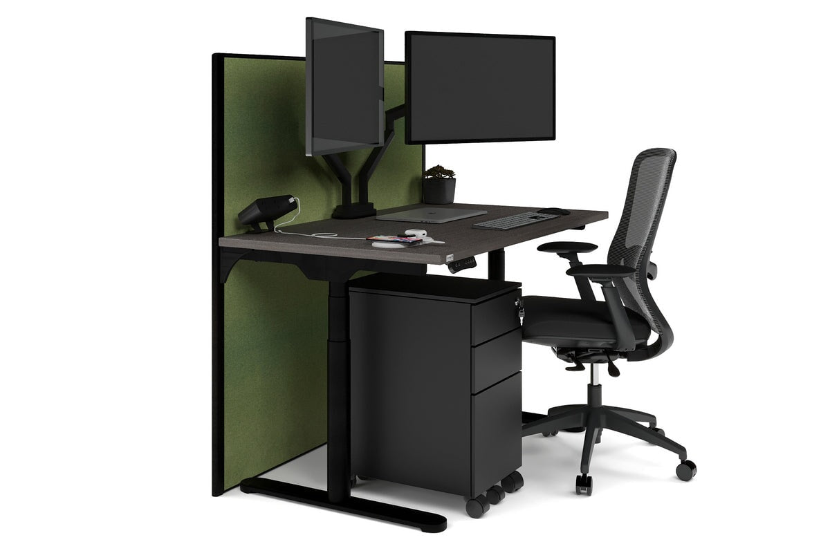Flexi Premium Height Adjustable Single Workstation [1400L x 700W] - Ergonomic Standing Desk for Home Office, Gaming & Study - Electric Sit Stand Desk with Memory Function