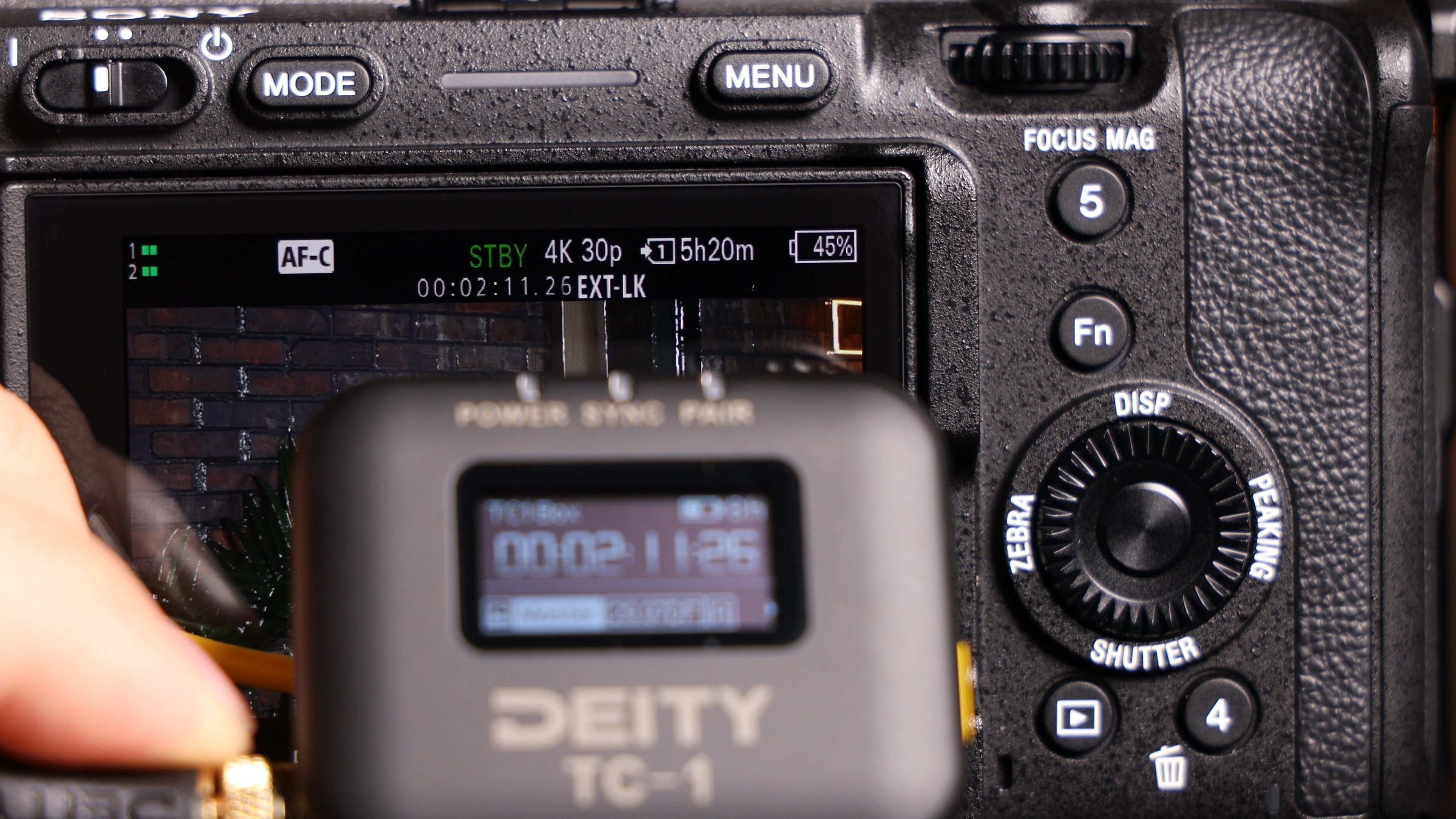 Deity C23 Timecode Sync Cable for Sony FX3 FX30 Cameras - Professional Audio Sync Solution for Filmmaking & Video Production