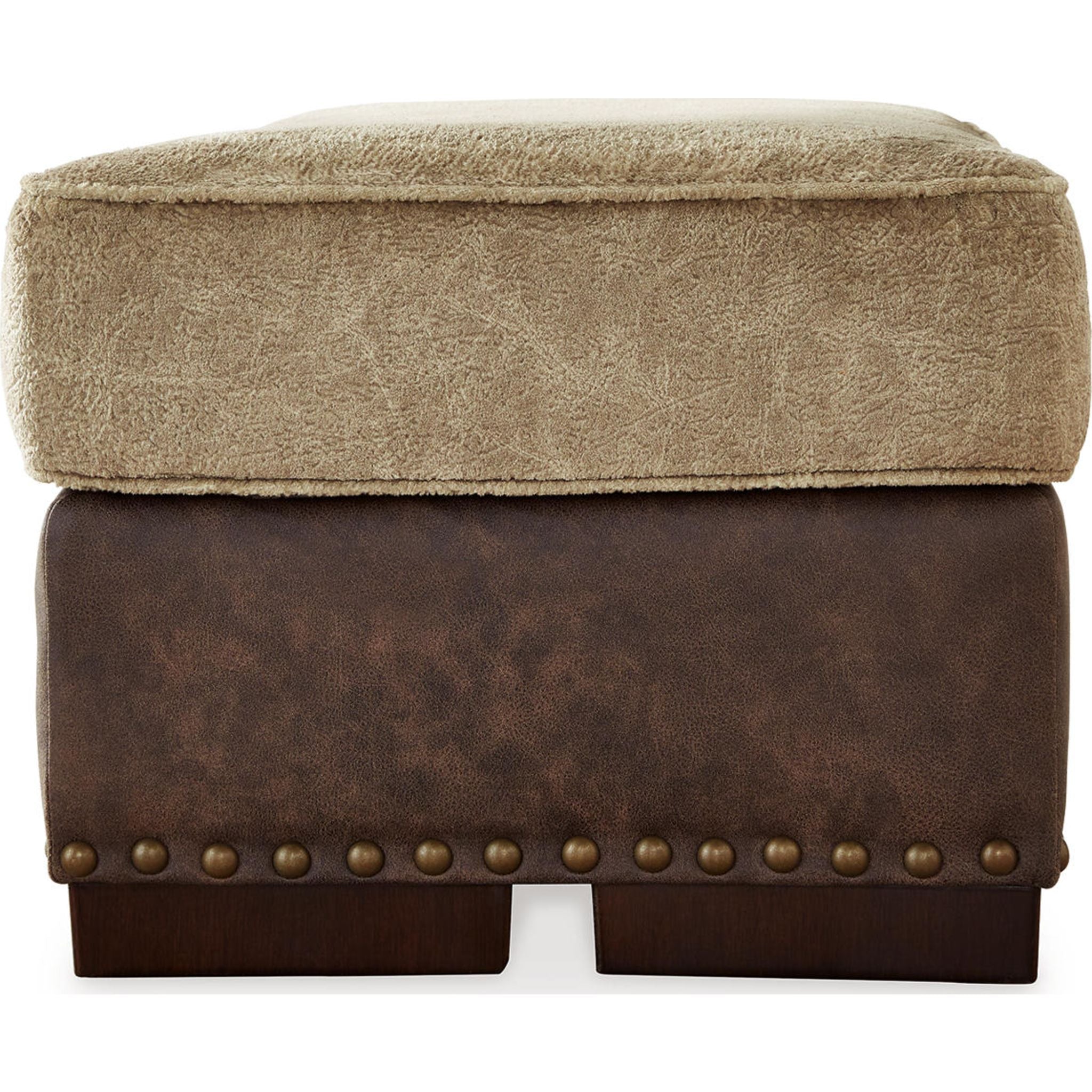 Alesbury Ottoman Storage Bench with Cushion - Chocolate Brown Upholstered Footrest, Coffee Table, and Seat for Living Room, Bedroom, or Entryway - Perfect for Home Decor and Extra Storage Space