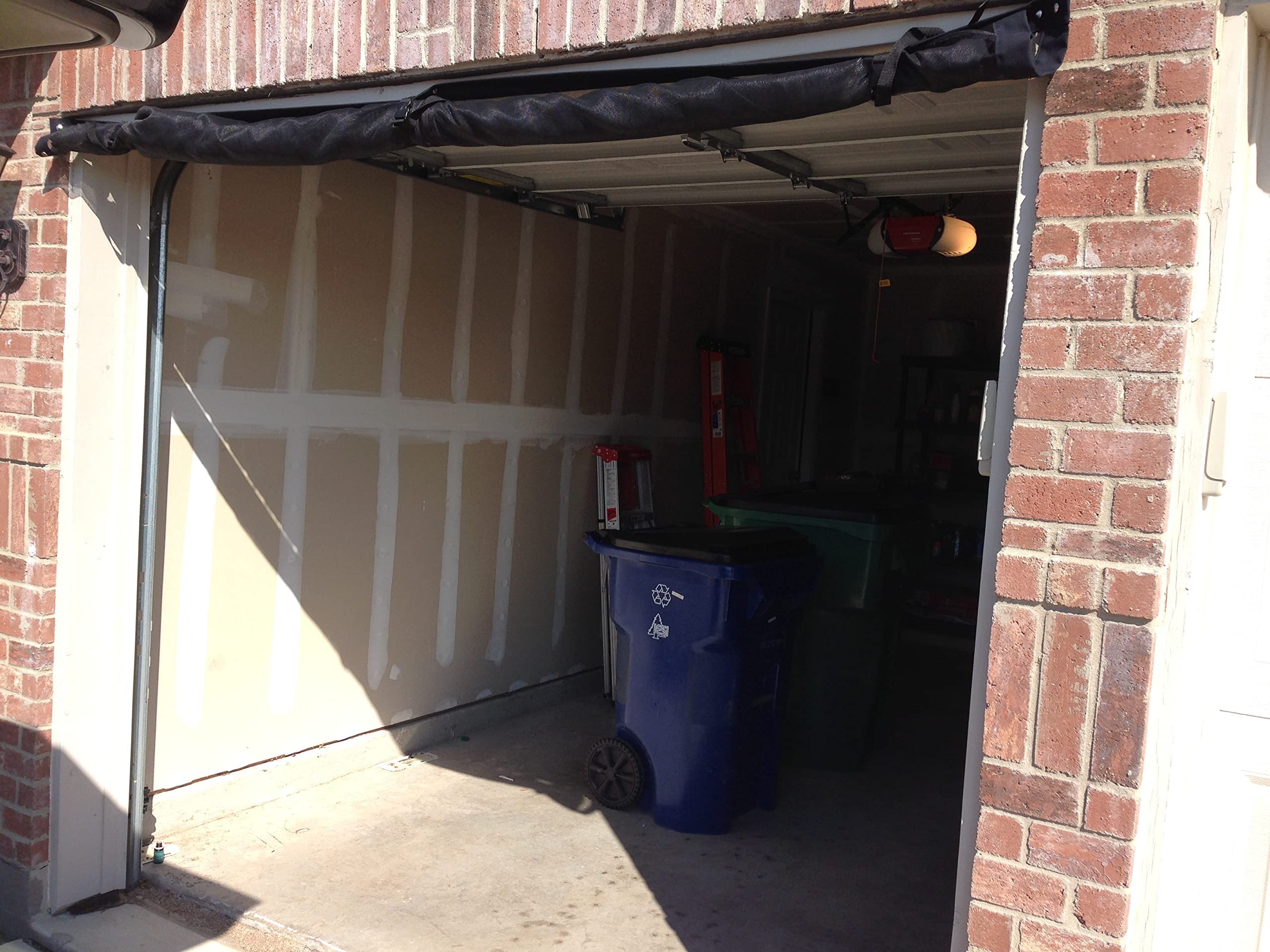 8' x 7' Garage Screen with Zipper & Storage Kit - Easy Assembly & Pass Through - Perfect for Outdoor Parties, Patio Protection & Bug-Free Garage Storage