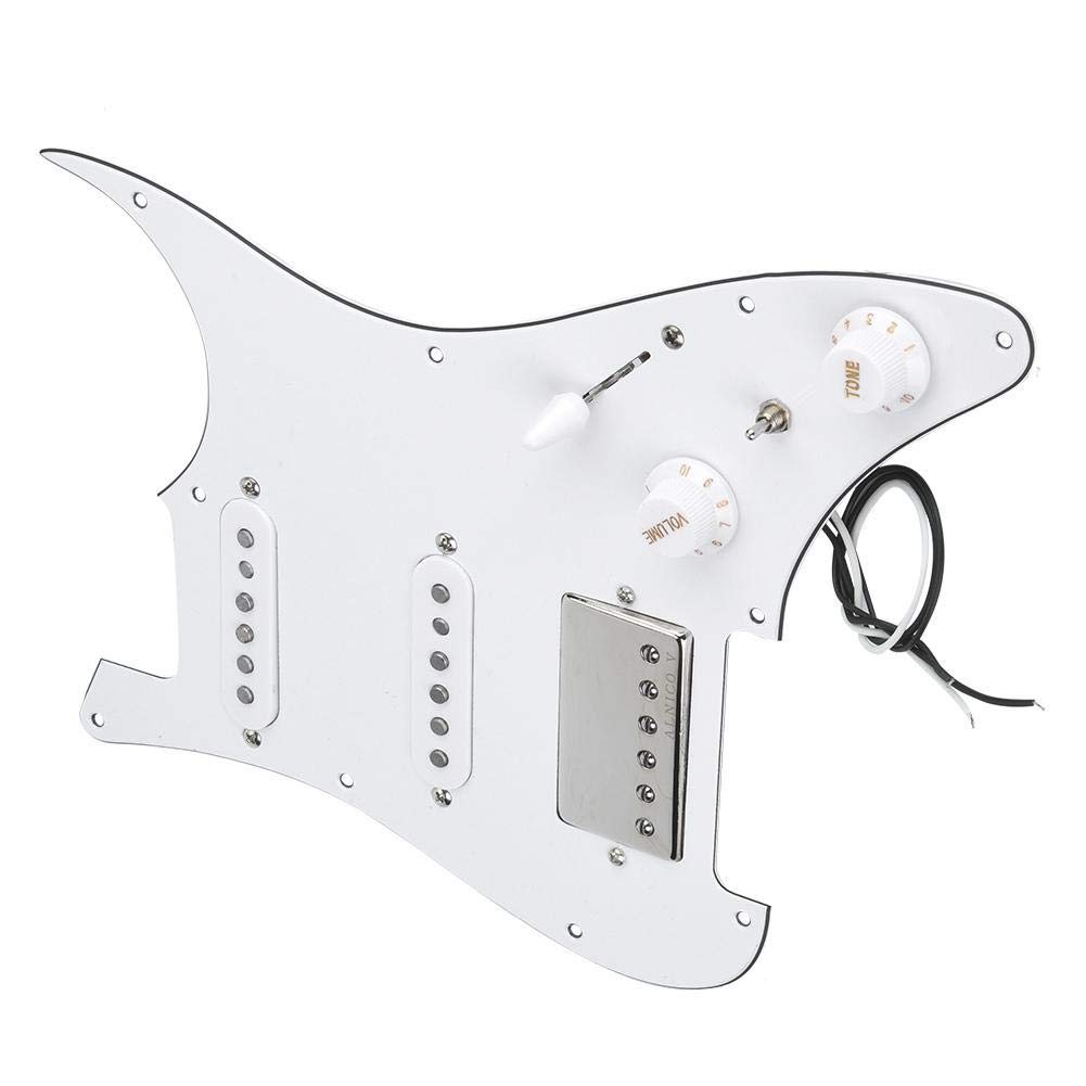 Prewired Loaded Pickguard for Electric Guitar - Humbucker Pickguard with Anti-Scratch Plate | Perfect for DIY Guitar Upgrades & Replacement Parts