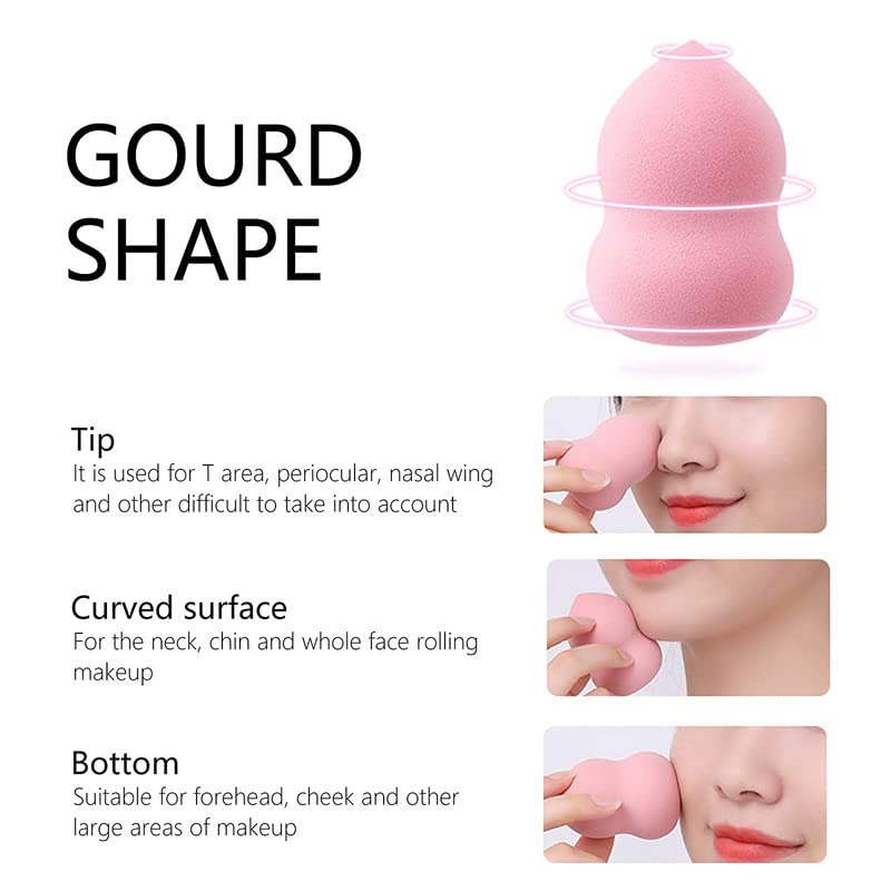 FAMEZA 8 PCS Makeup Sponge Set - Latex-Free Vegan Beauty Blender for Foundation, Powder & Cream | Soft Cosmetic Sponge Egg for Flawless Makeup Application (Multicolor) | Perfect for Daily Makeup, Contouring & Professional Use