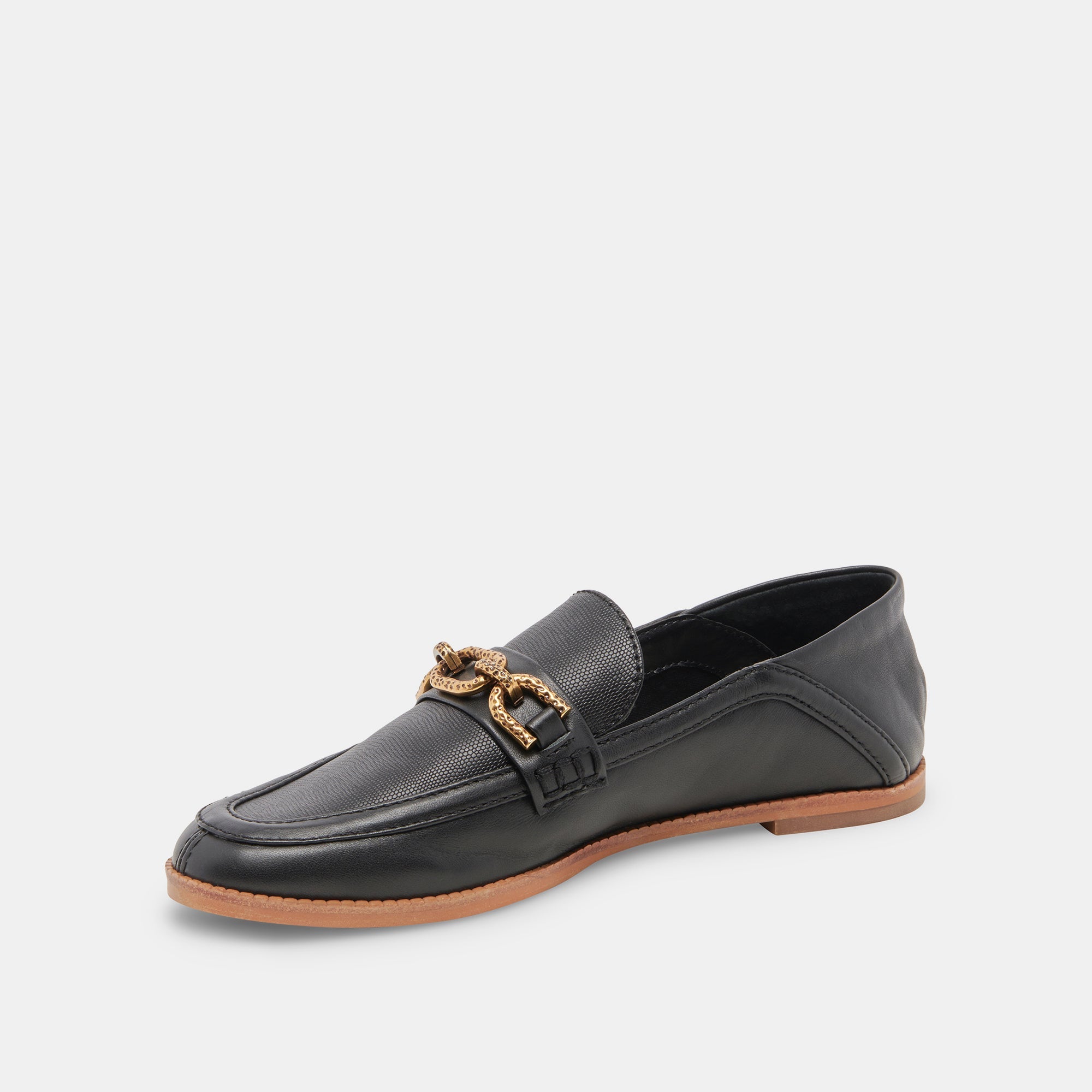 Reign Flats Black Leather Shoes for Women - Stylish & Comfortable Casual Footwear for Work, Travel & Everyday Wear