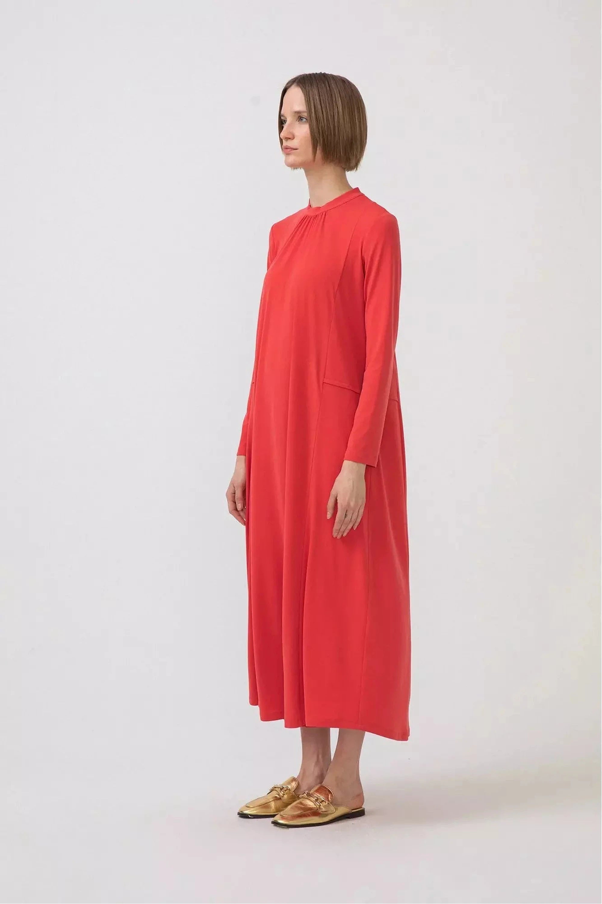 Premium Quality Jersey Dress for Women - Soft & Comfortable Casual Wear - Perfect for Everyday Outfits, Work, and Weekend Outings