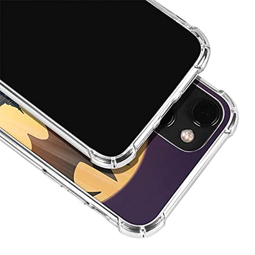 Official DC Comics Batman in The Sky Design Clear Phone Case for iPhone 13 - Slim Protective Cover with Scratch Resistance | Perfect for Daily Use, Travel & Comic Book Fans