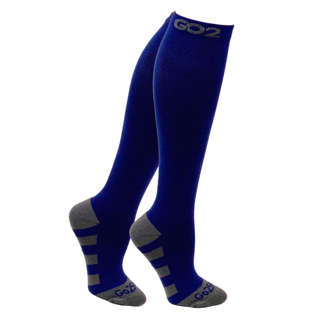 Go2Socks Women's Athletic Compression Socks - Breathable & Supportive for Running, Workouts & Travel - Improve Circulation & Reduce Fatigue