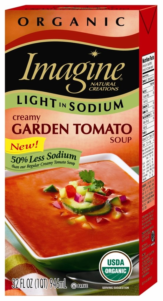Organic Creamy Garden Tomato Soup - Low Sodium, 32-Ounce (Pack of 6) | Healthy Vegan Soup for Lunch, Dinner & Meal Prep | Pantry Staple for Home & Office