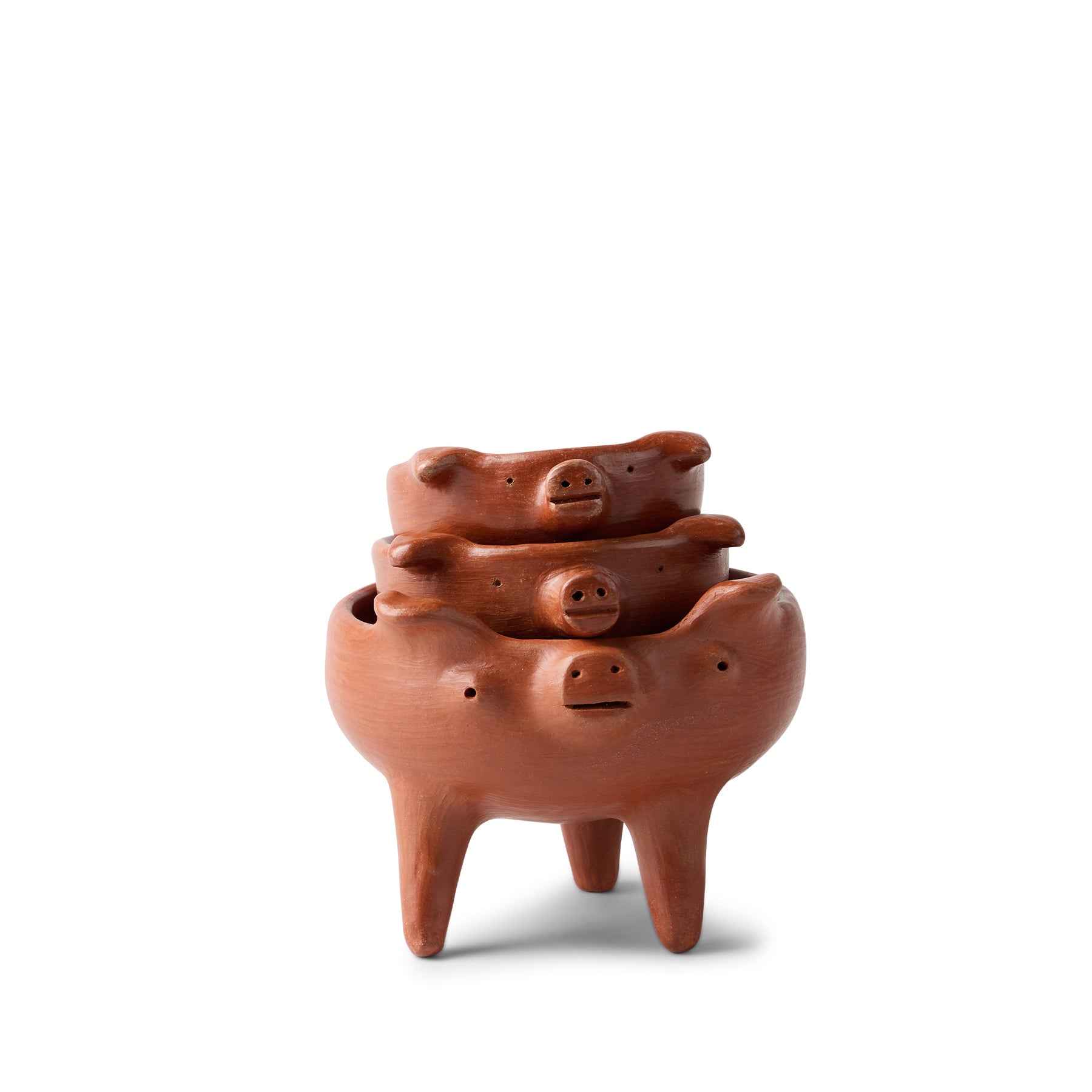 Authentic Mexican Cochinito Grande Ceramic Piggy Bank - Handmade Folk Art for Home Decor, Gift Giving & Savings