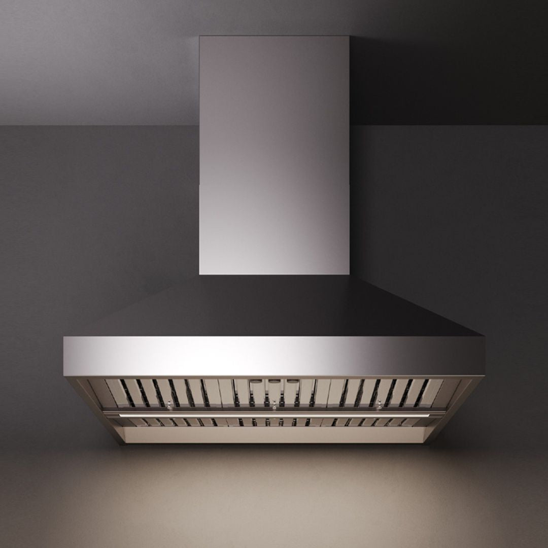 Falmec 1200 CFM Stainless Steel Pyramid Wall Mounted Outdoor Range Hood - 3 Size Options (FOPYR) for Kitchen Ventilation & BBQ Grill Smoke Removal